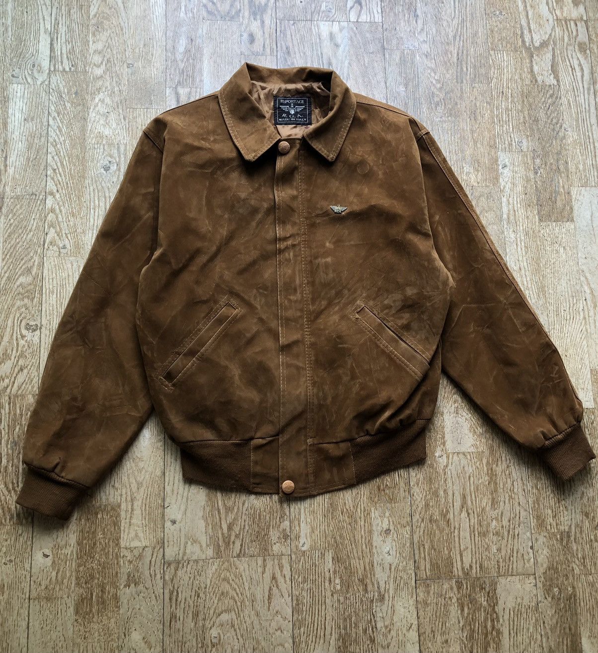 Vintage REPORTAGE RGA VINTAGE QUALITY LEATHER JACKET Size US L / EU 52-54 / 3 - 1 Thumbnail