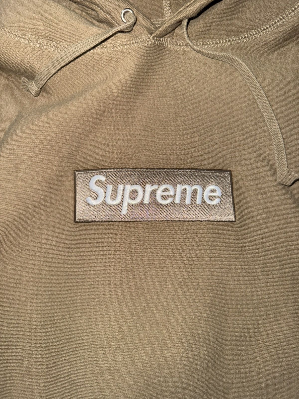 Supreme Supreme Box Logo Hooded DARK SAND Sweatshirt (FW23) Size US M / EU 48-50 / 2 - 4 Thumbnail