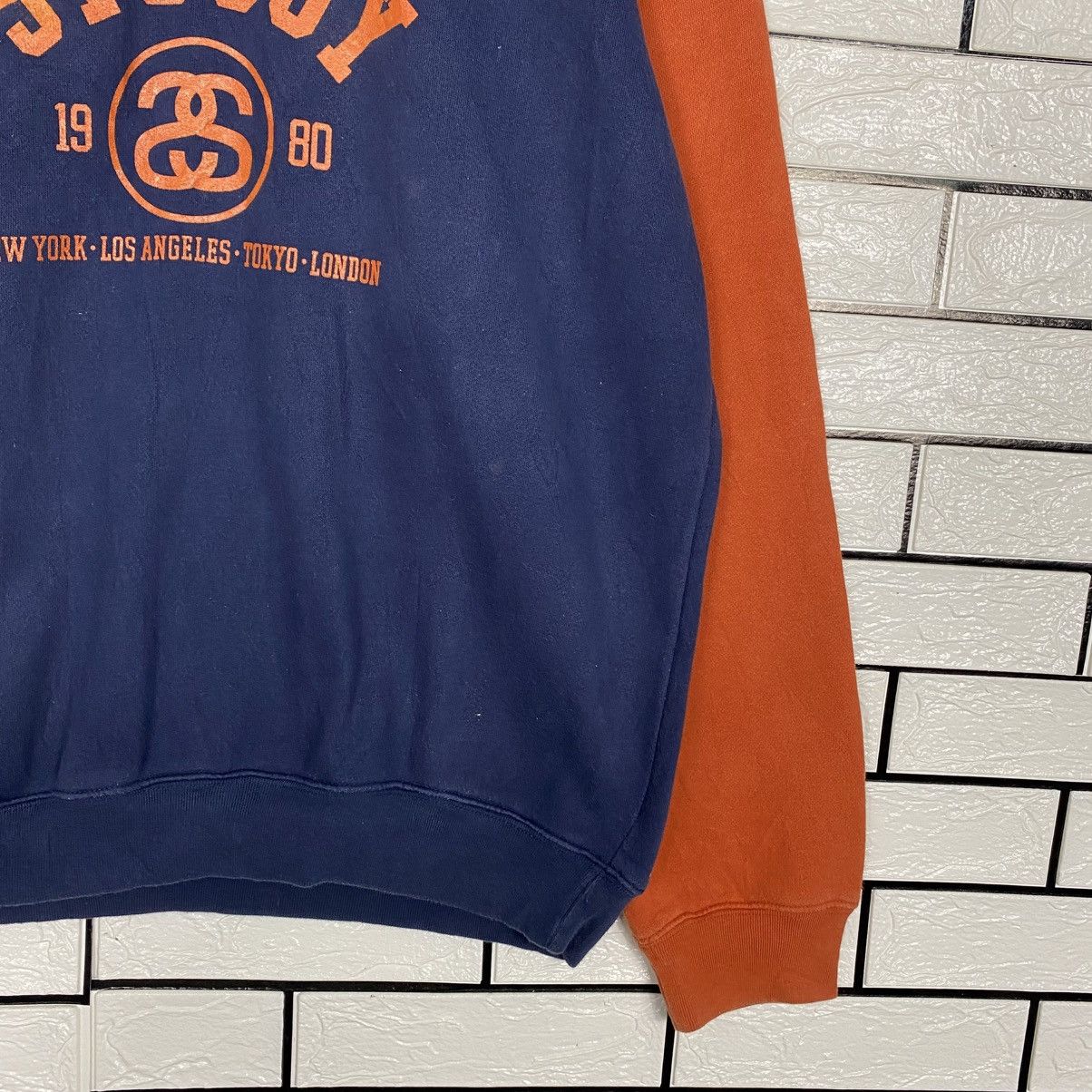 Stussy 📌Vintage Y2K Sweatshirt Stussy Big Logo Design Size US L / EU 52-54 / 3 - 6 Thumbnail