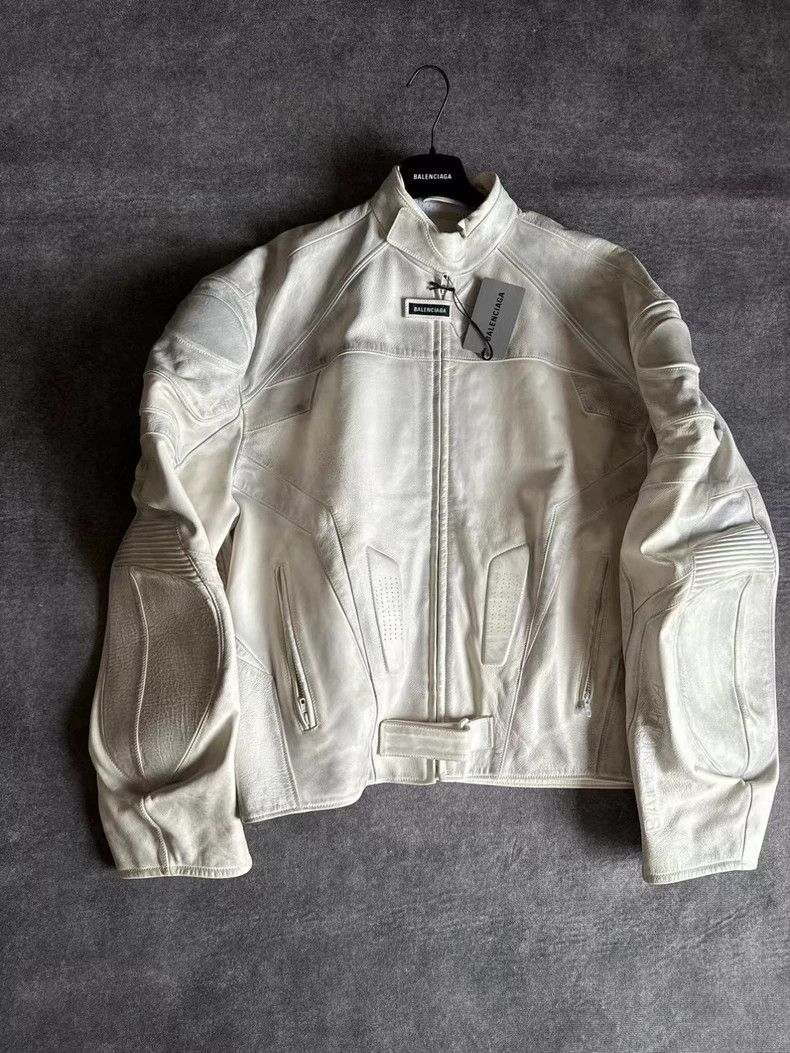 Balenciaga Balenciaga SS23 Biker Leather Jacket - dmc Size US M / EU 48-50 / 2 - 1 Thumbnail