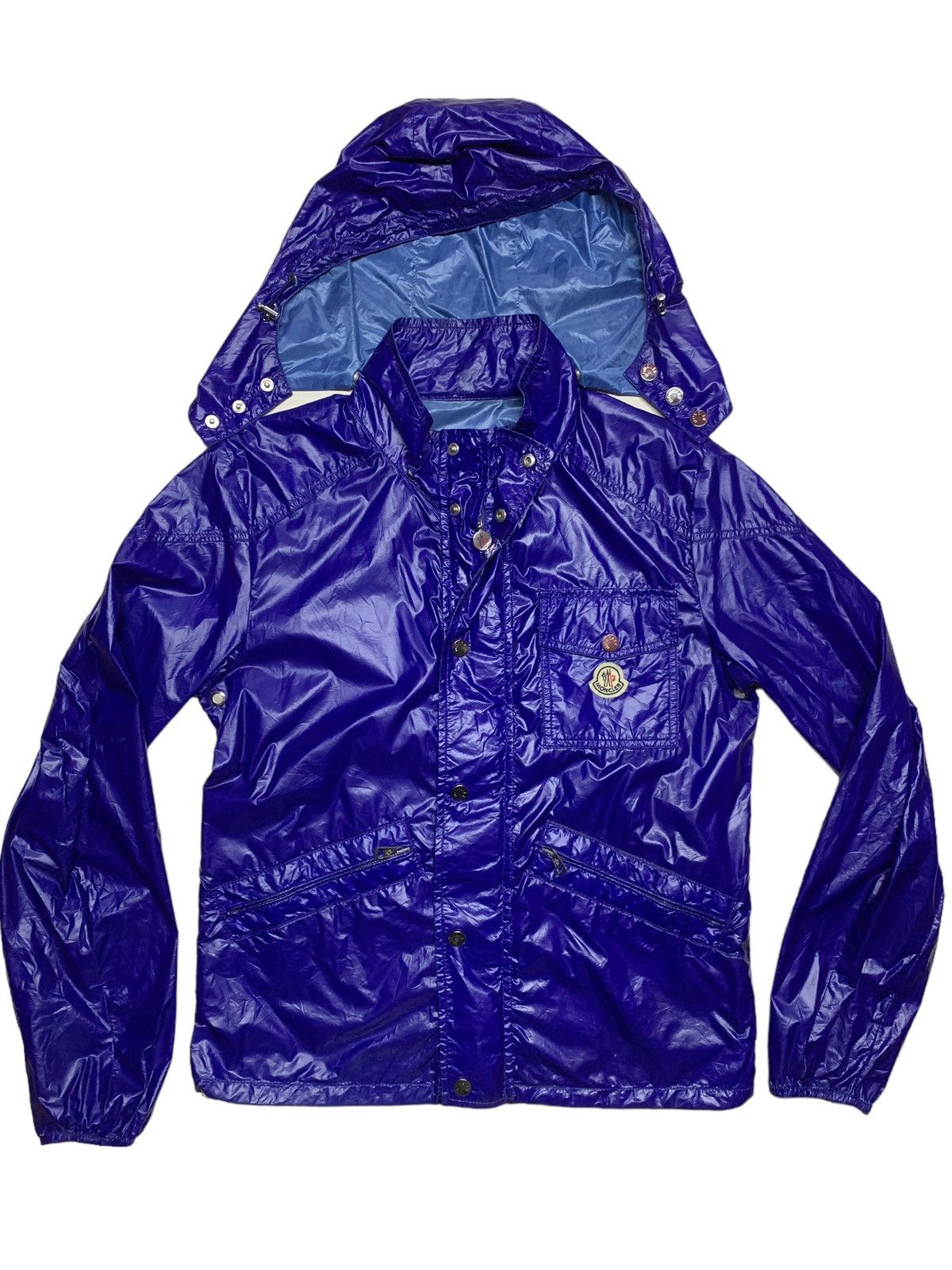Moncler Auth men’s moncler ganguin blue nylon windbreaker casual Size US M / EU 48-50 / 2 - 2 Thumbnail