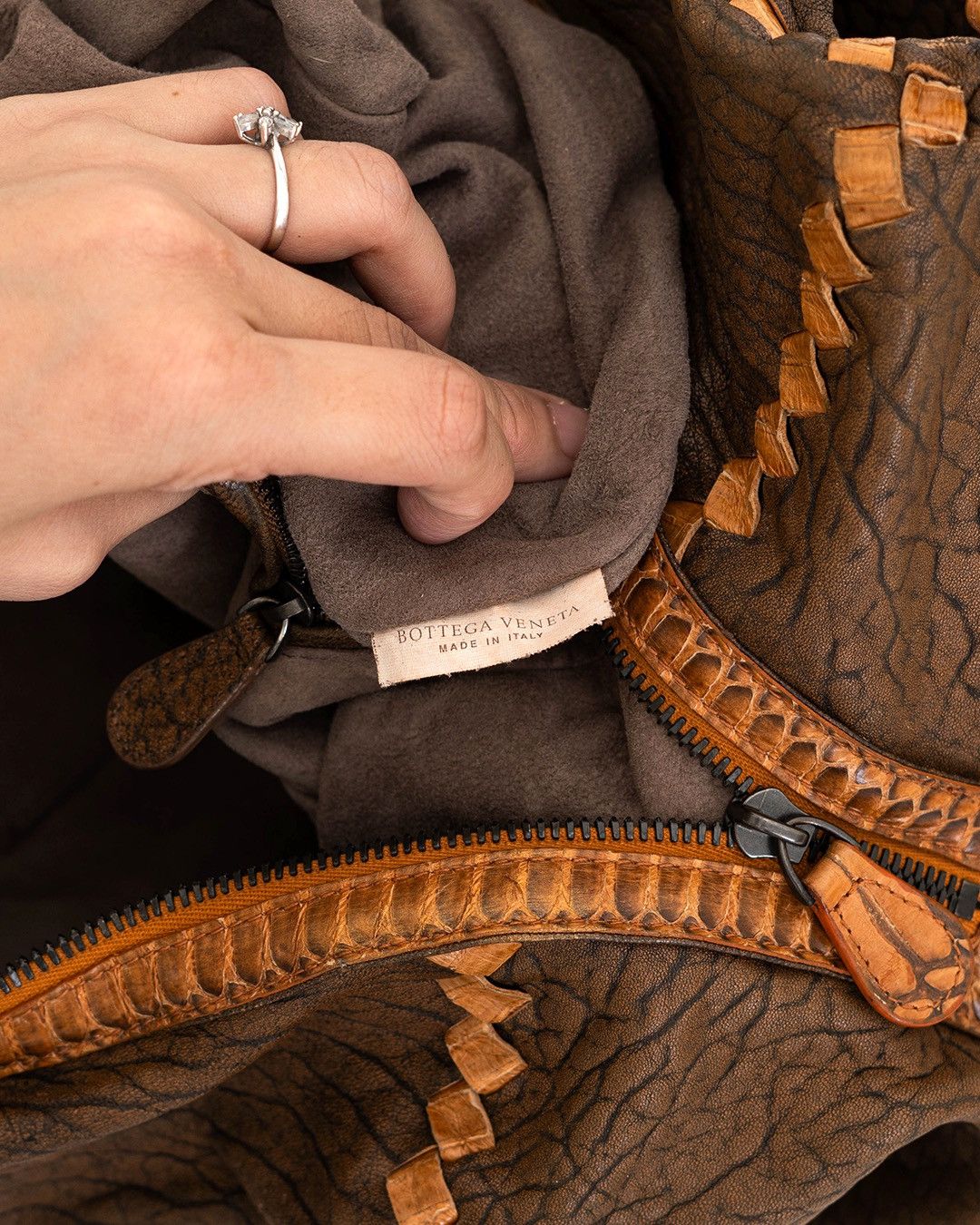 Bottega Veneta Bottega Veneta Fall 2011 Runway Python & Intrecciato Size ONE SIZE - 18 Thumbnail