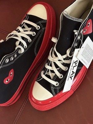 Comme des Garcons x Converse Unisex Red Sole High Top Sneakers Size US 12 / IT 42 - 1 Thumbnail