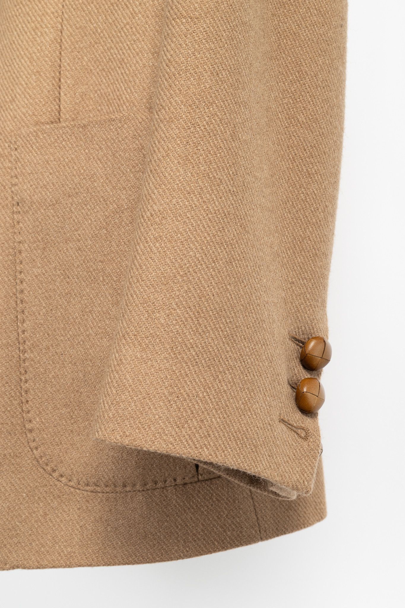 Maison Margiela Maison Margiela Tan Camel-Flannel Bespoke Blazer Size 40R - 5 Thumbnail
