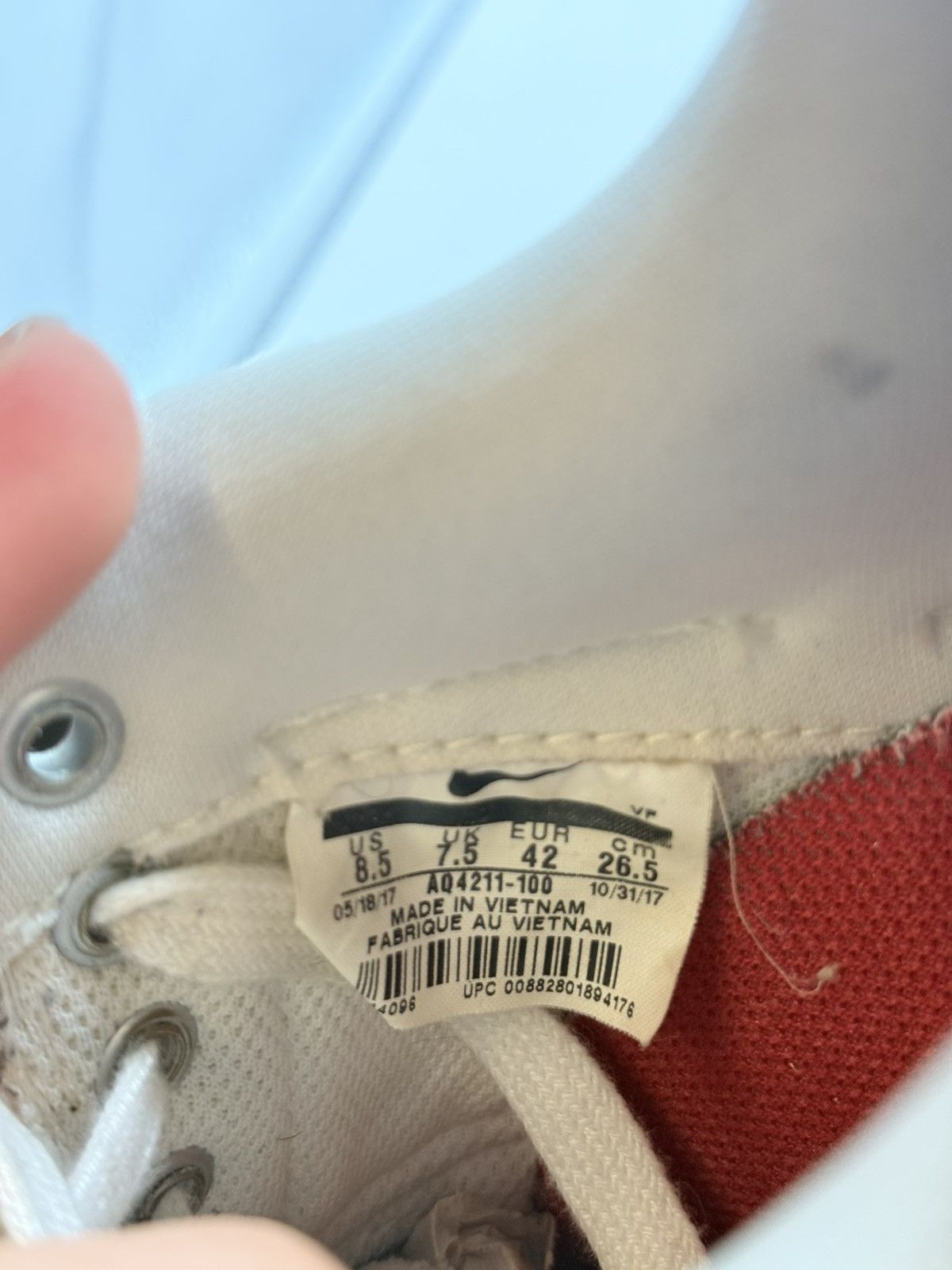 Nike × Travis Scott Nike Air Force 1 Travis Scott AF1000 White EU 42 Size US 8.5 / EU 41-42 - 8 Thumbnail