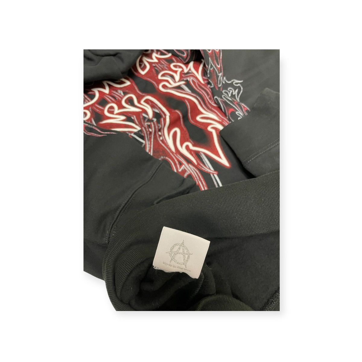 Revenge REVENGE FLAMING CROSS HOODIE BLACK Size US XL / EU 56 / 4 - 6 Thumbnail