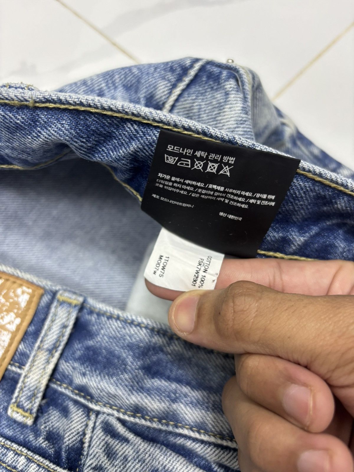 Beauty Beast 🔥BAGGY JEANS MOD9 JNCO BALENCIAGA STYLE JEANS Size US 29 - 13 Thumbnail