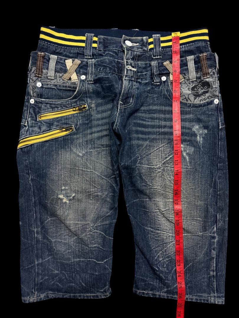 Vintage RARE Vintage Japanese Double Waist Mudwash Short Pants Sick Size US 32 / EU 48 - 15 Thumbnail