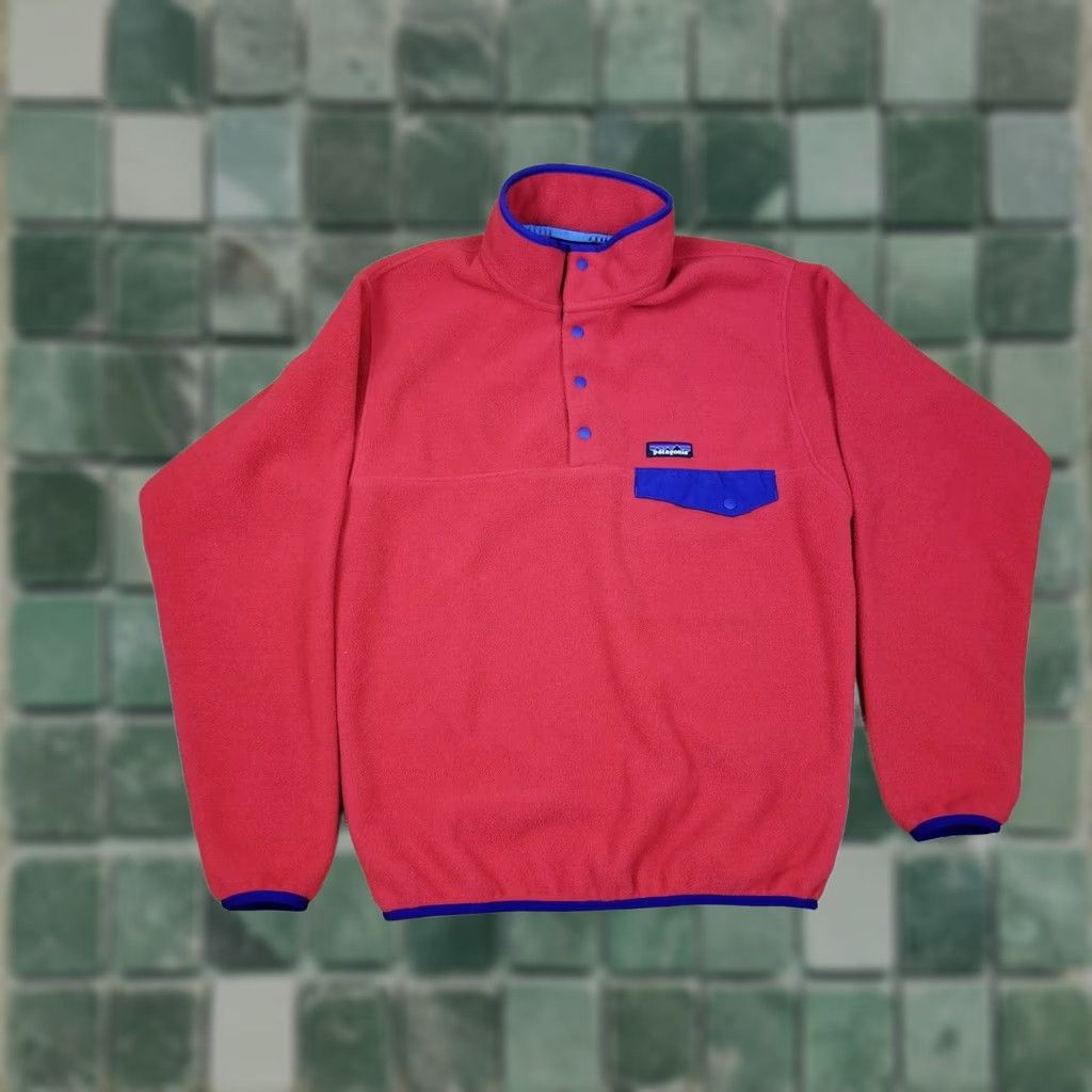 Patagonia VINTAGE Patagonia RED SNAP FLEECE PULLOVER SHIRT Mens Medium Size US M / EU 48-50 / 2 - 1 Thumbnail