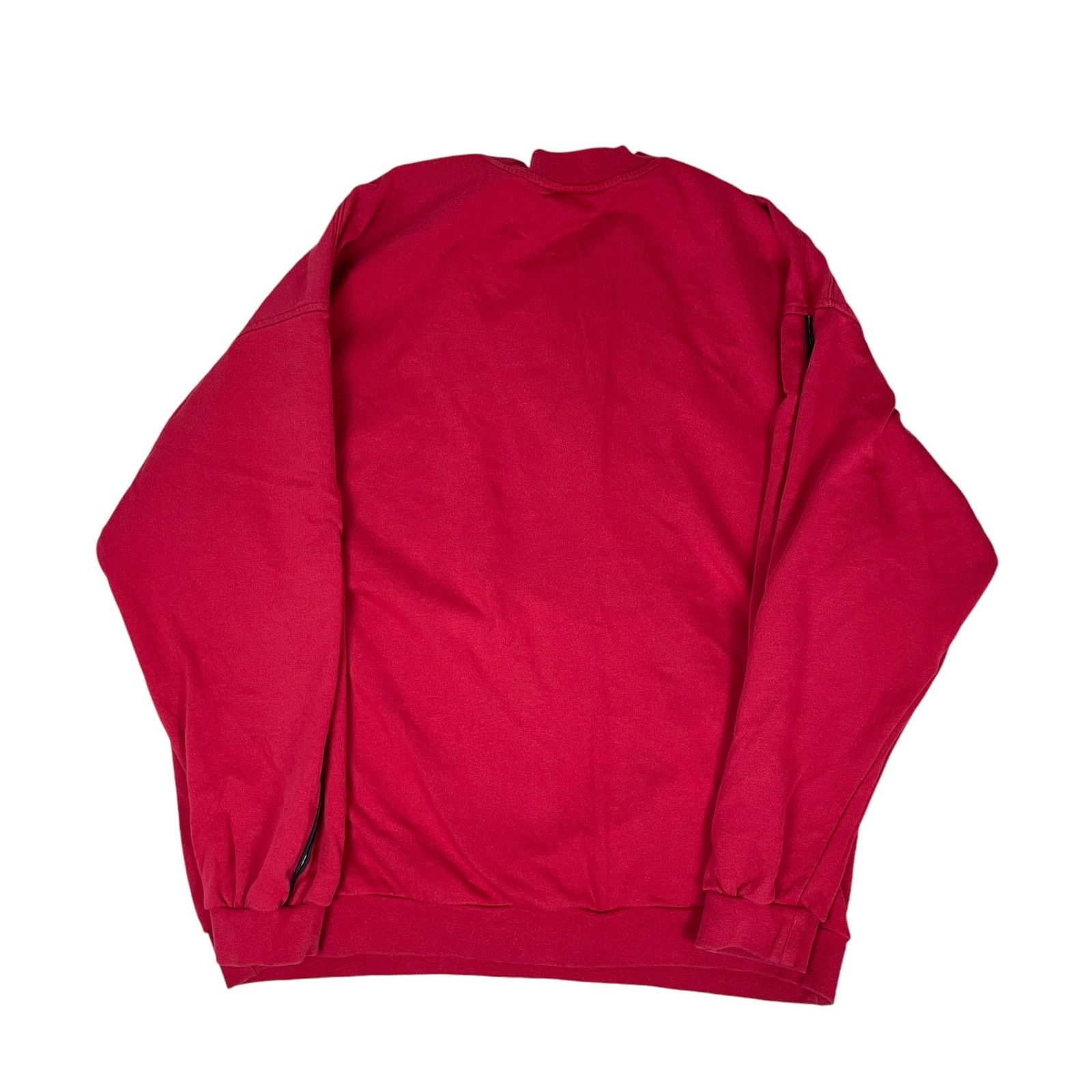 Nike × Vintage VTG Nike Mens Red Spellout Crew Neck Pullover Sweatshirt XL Size US XL / EU 56 / 4 - 4 Thumbnail