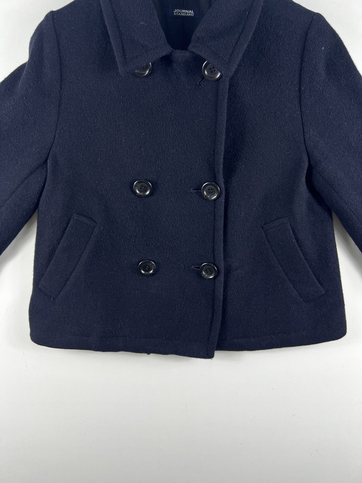 Japanese Brand 🔥 JOURNAL STANDARD WIDE PEACOAT CROPED WOMENSWEAR Size S / US 4 / IT 40 - 5 Thumbnail