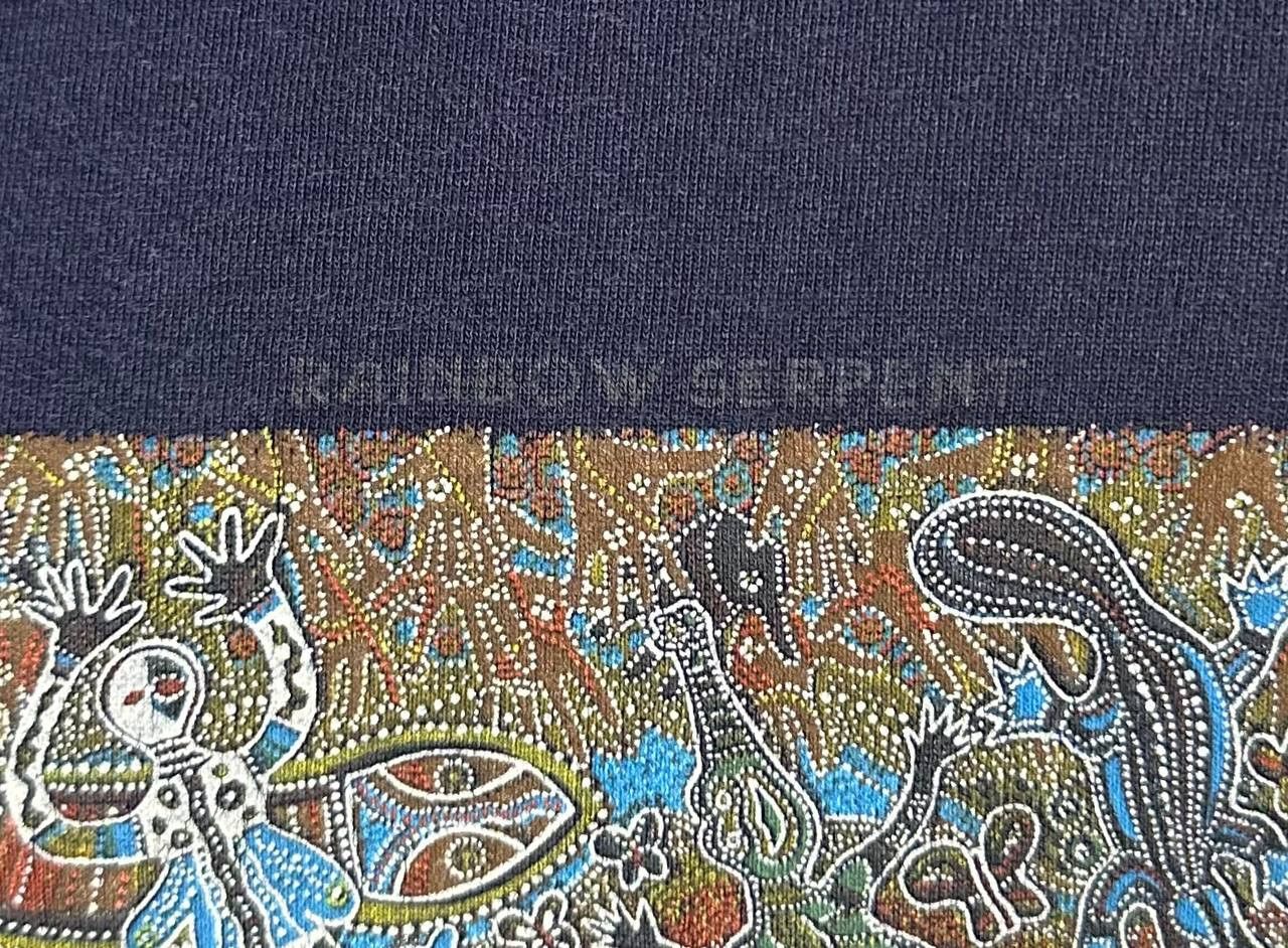 Vintage Danny Eastwood Rainbow Serpent Aboriginal Art Australia tee Size US M / EU 48-50 / 2 - 2 Thumbnail