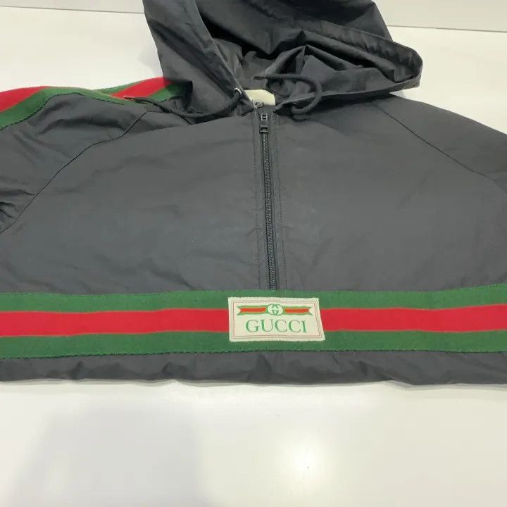 Gucci Gucci Gucci Logo Hooded Jacket for Men -2506 Size US M / EU 48-50 / 2 - 8 Thumbnail