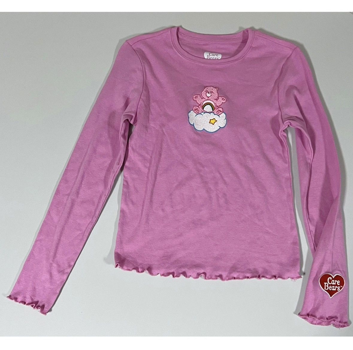 Japanese Brand Care Bears Pink Long Sleeve T-Shirt Top Blouse Tee Size M 💗✨ Size M / US 6-8 / IT 42-44 - 2 Thumbnail
