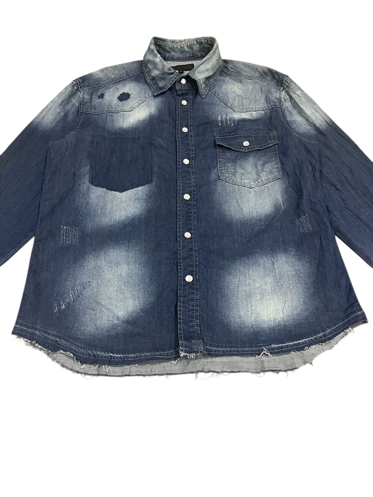 In The Attic Vintage in the attic denim button up long sleeve shirt Size US L / EU 52-54 / 3 - 13 Thumbnail