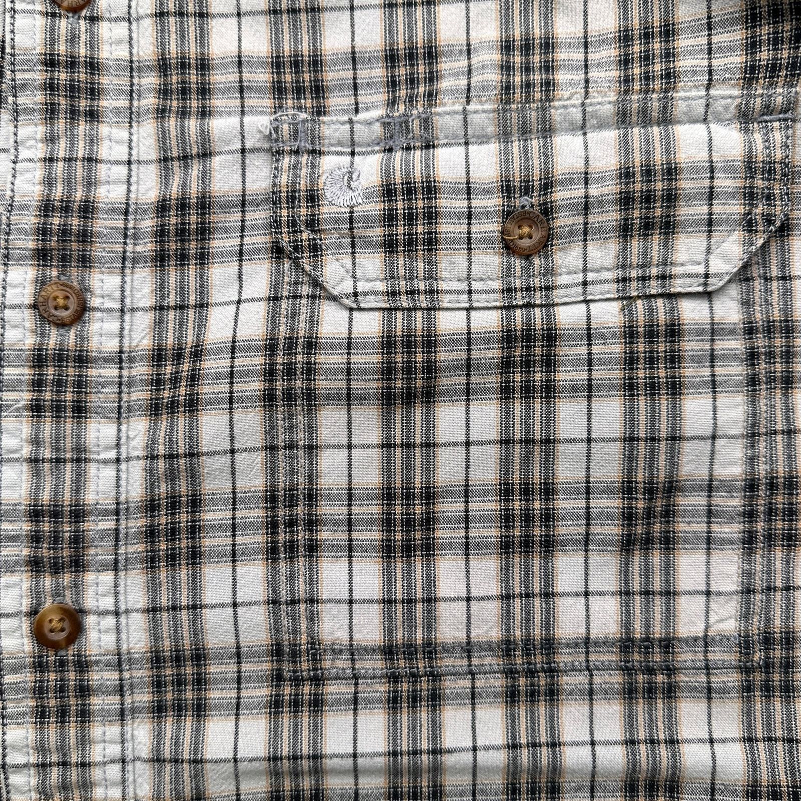 Carhartt Carhartt Plaid Long Sleeve Button Up Shirt Mens Large Green Size US L / EU 52-54 / 3 - 6 Thumbnail
