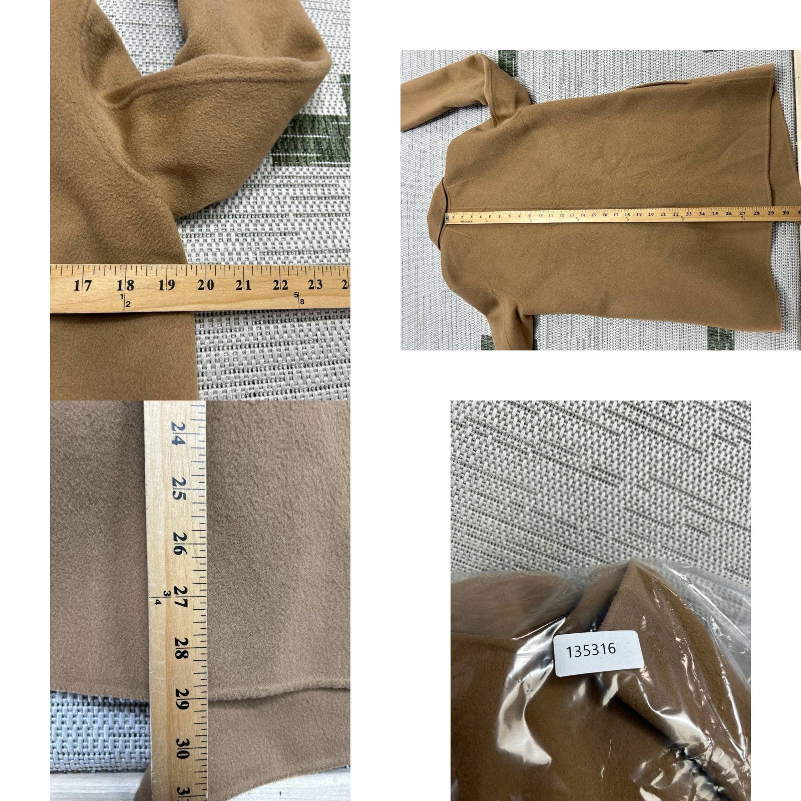 Theory Theory Womens Medium Brown Cashmere Knit Open Front Sweater MV? Size M / US 6-8 / IT 42-44 - 9 Thumbnail
