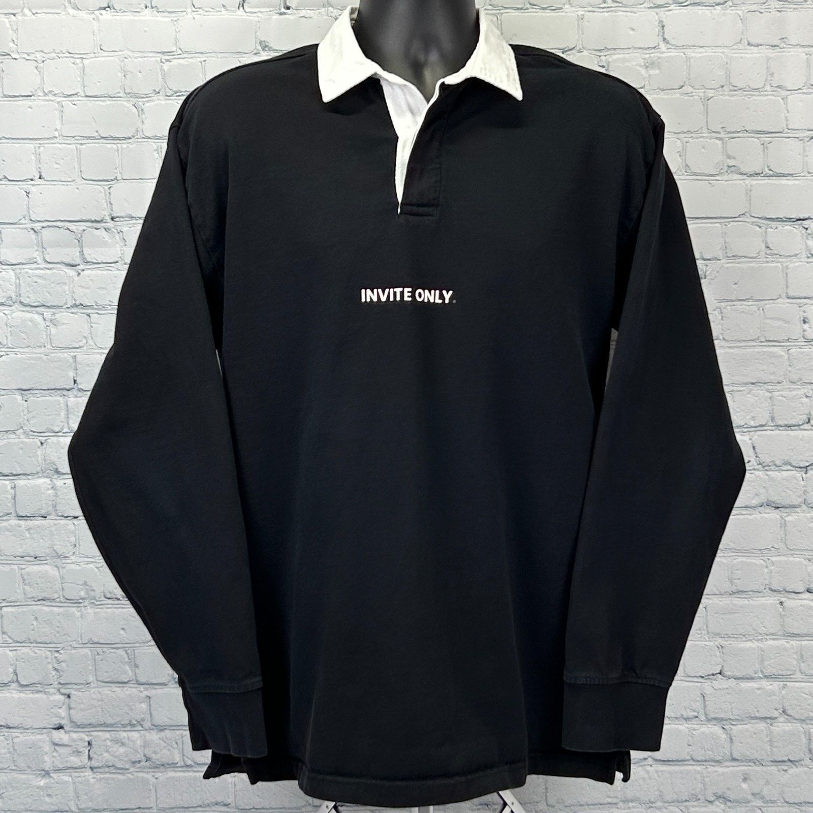 Other 9 Figure Golf Club Invite Only Rugby Polo Shirt Black Large Size US L / EU 52-54 / 3 - 2 Thumbnail