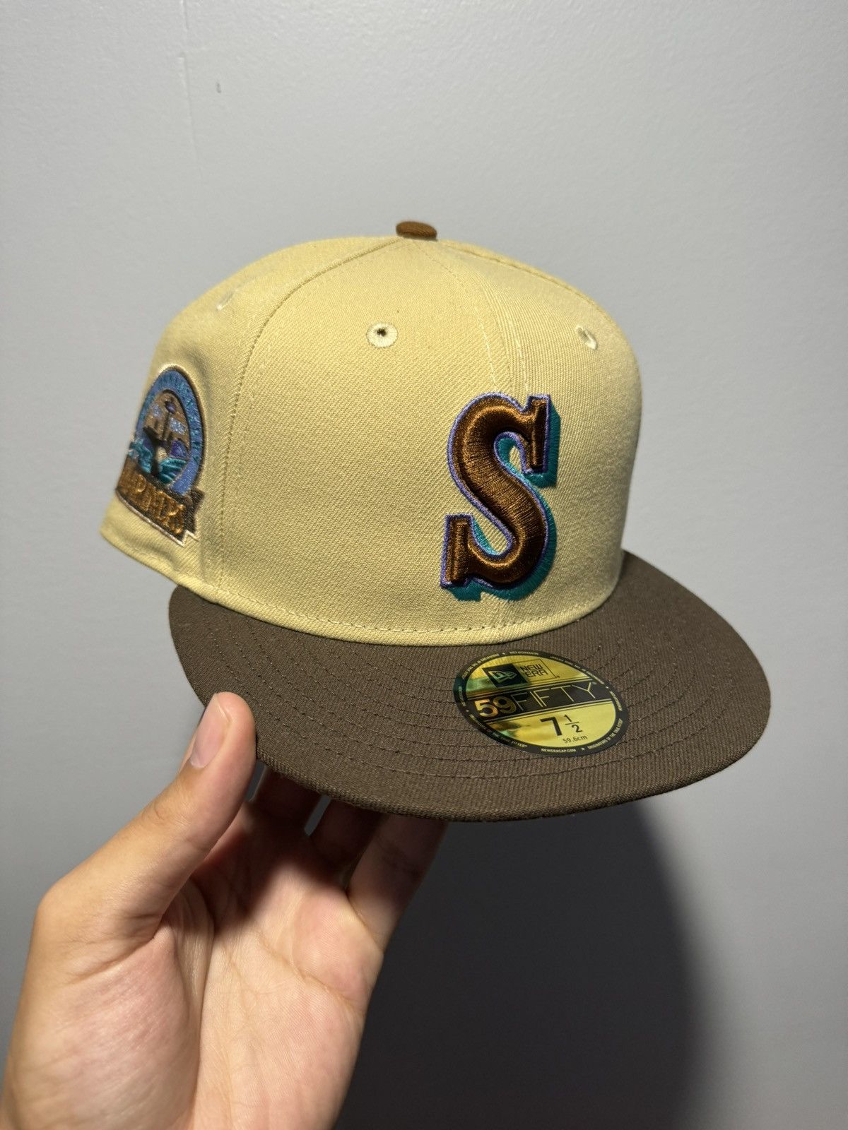 New Era 59Fifty Seattle Pilots Fitted Hat Size 7 5/8 Stash Ty Mathis store Green UV