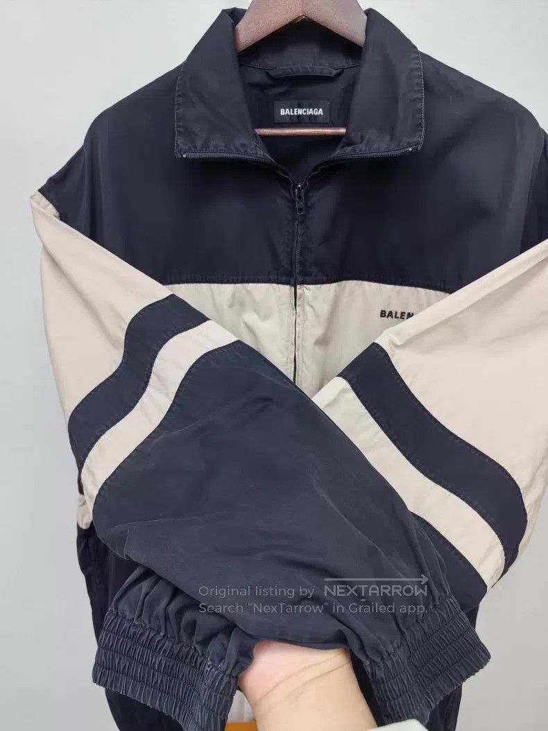 Balenciaga Balenciaga Khaki Colorblock Windbreaker Zip-Up Jacket Size US S / EU 44-46 / 1 - 4 Thumbnail