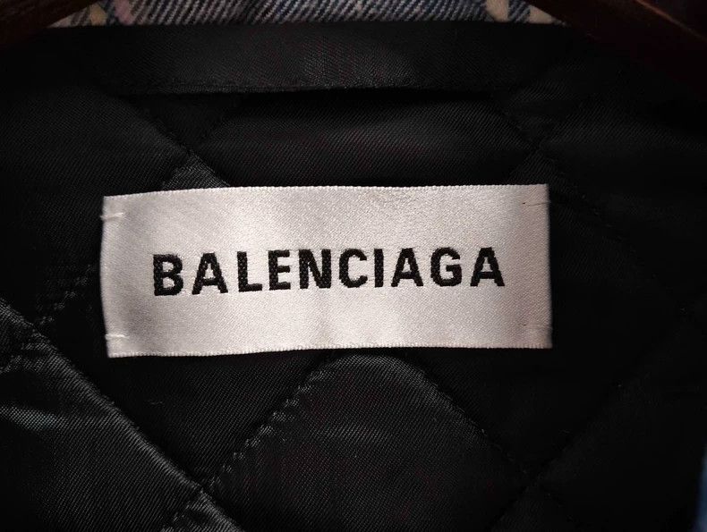 Balenciaga Balenciaga size 34 Blue plaid cotton jacket 2501-Nextarrow Size US M / EU 48-50 / 2 - 3 Thumbnail