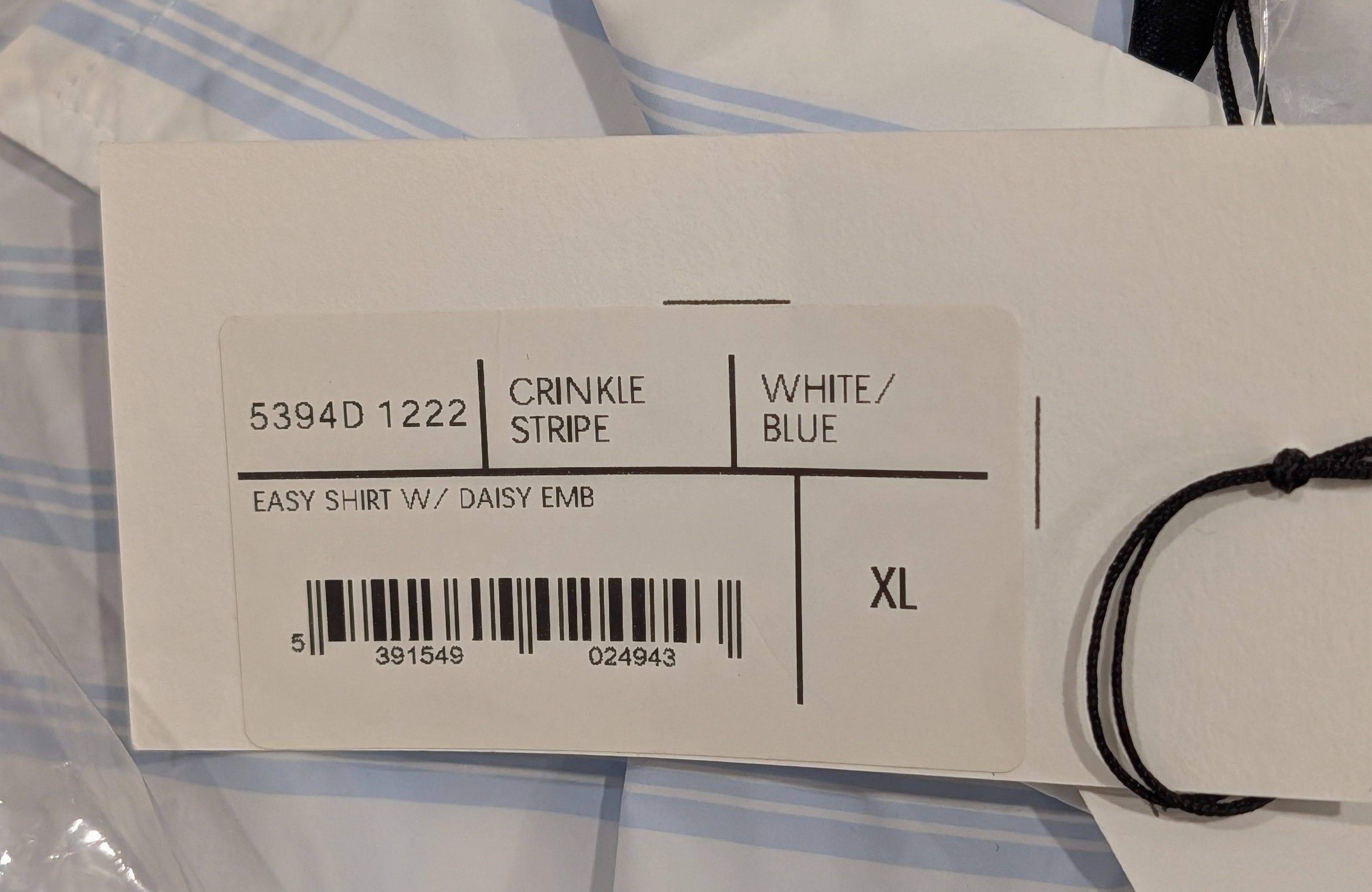 Simone Rocha SIMONE ROCHA Multi Stripe LS Sport Shirt White/Blue XL Size US XL / EU 56 / 4 - 9 Thumbnail