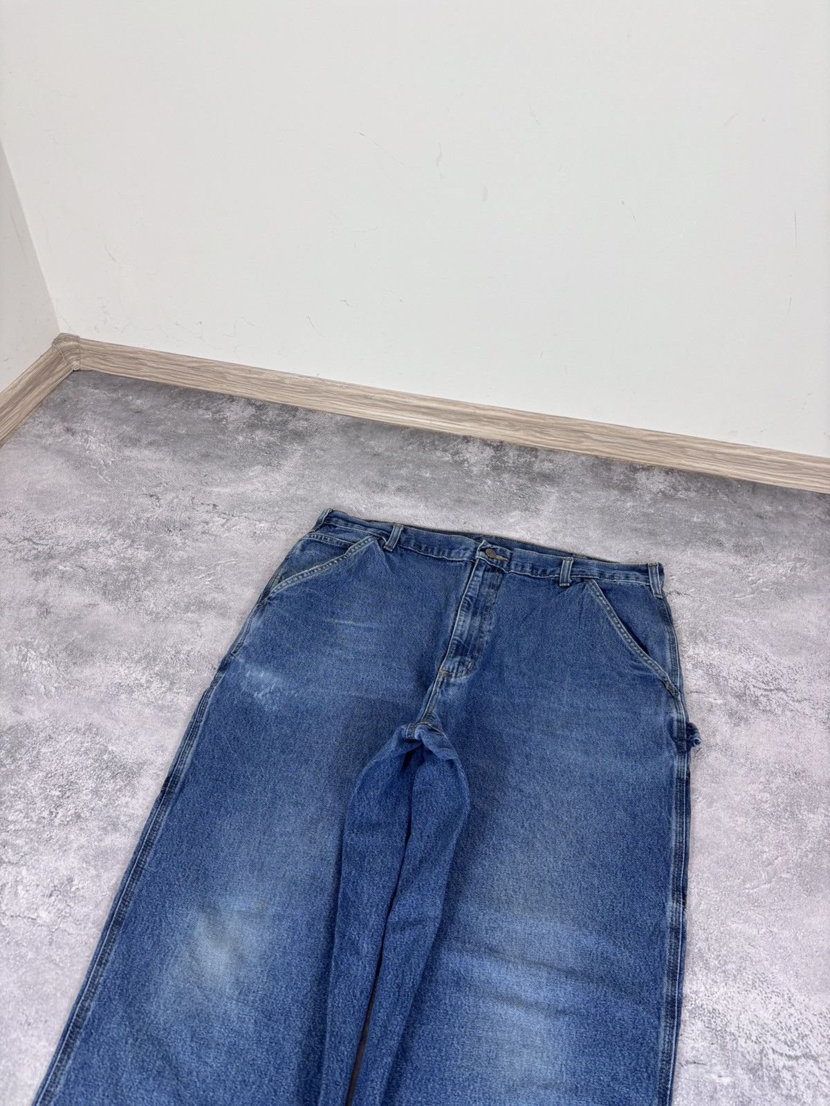 Carhartt Vintage Carhartt Men’s Blue Denim Jeans USA Workwear Size US 40 / EU 56 - 10 Thumbnail