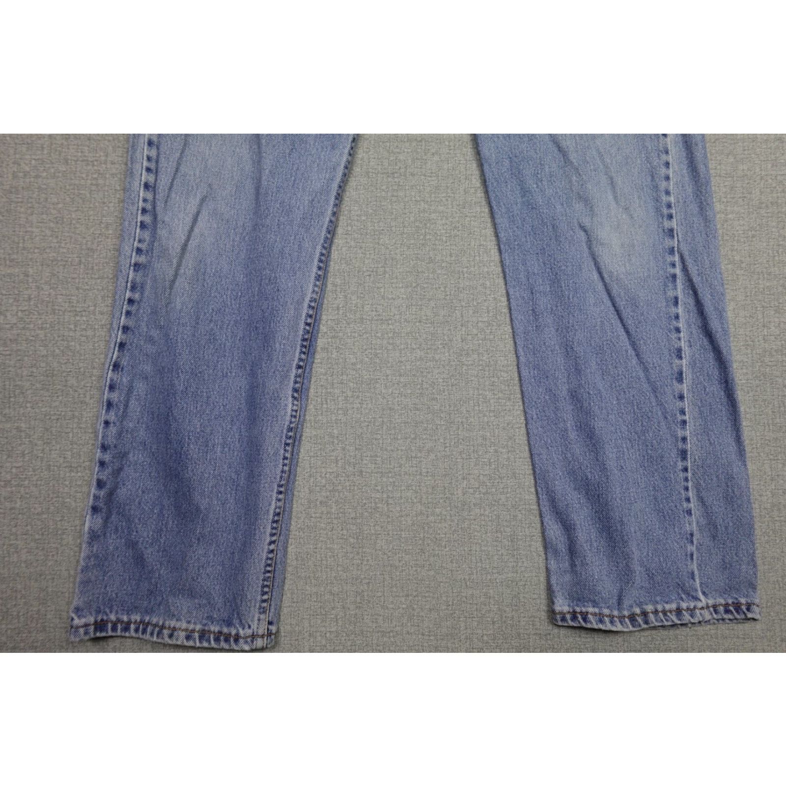 Levi's Levi's 505 Jeans Men 36x32 Blue Relaxed Fit Light Wash Denim 100% Cotton Size US 36 / EU 52 - 4 Thumbnail