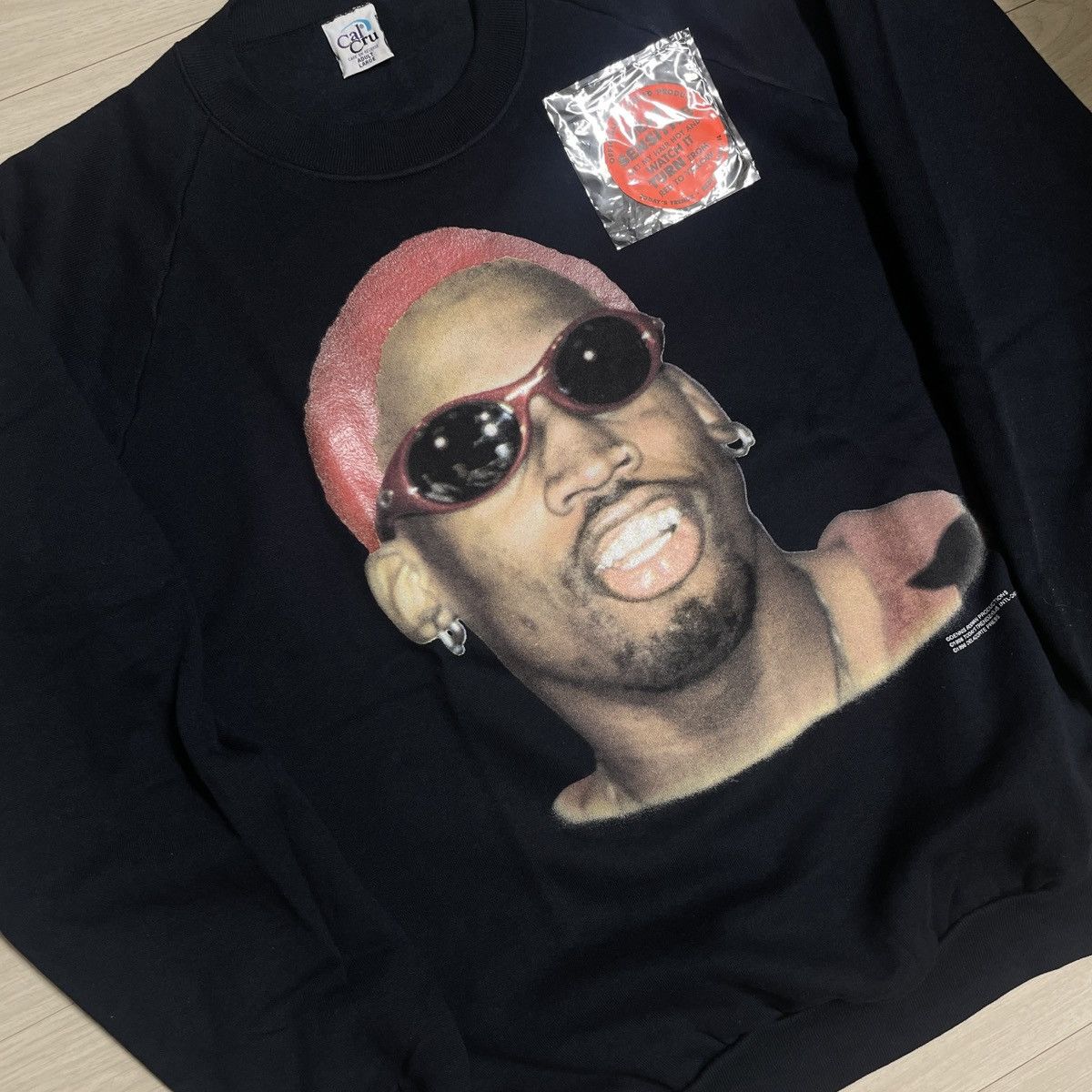 Vintage 90s CalCru Dennis Rodman sweatshirts (deadstock) Size US L / EU 52-54 / 3 - 3 Thumbnail