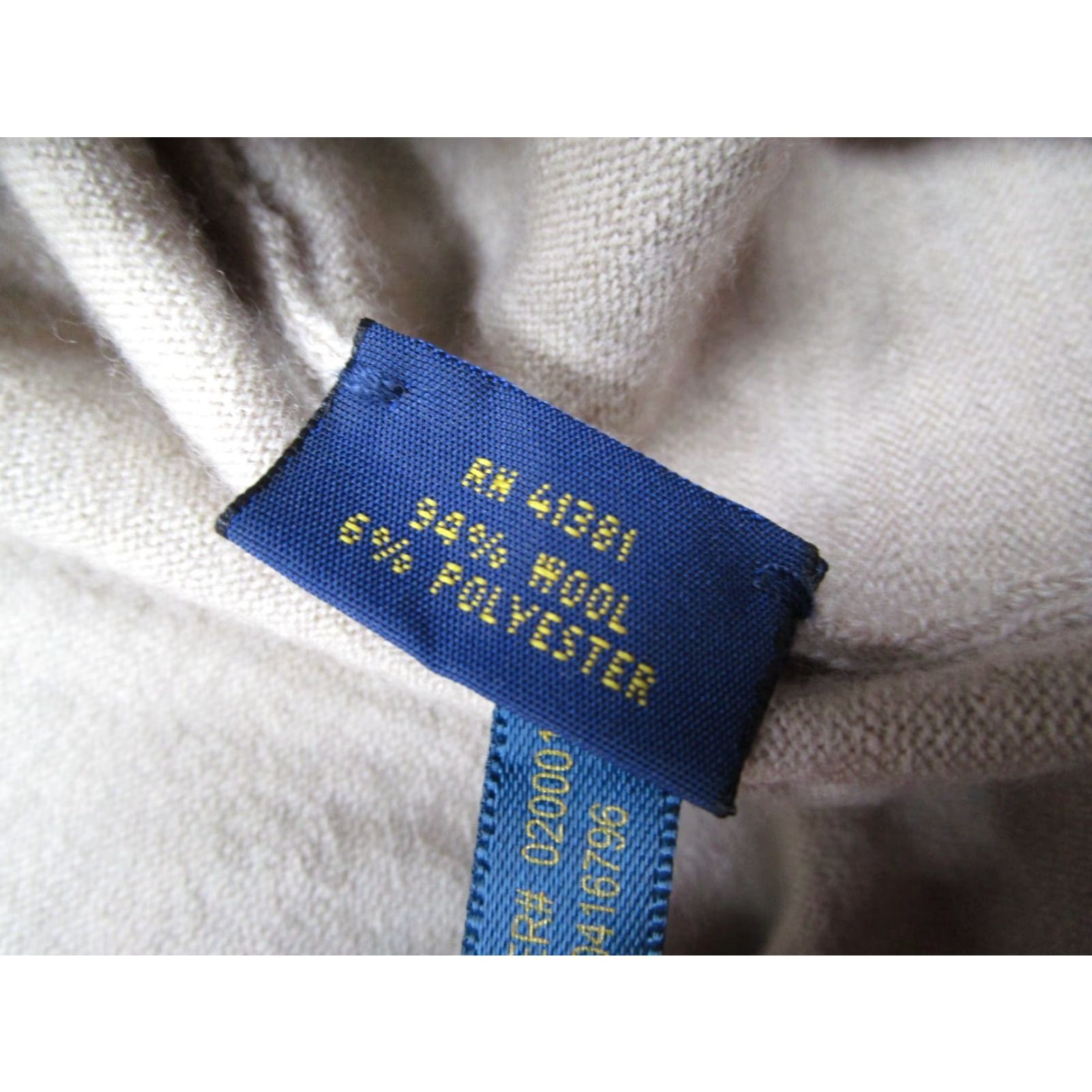 Polo Ralph Lauren Polo Ralph Lauren Sweater Extra Large Beige Slim Fit Wool Blend Pullover Mens Size US XL / EU 56 / 4 - 3 Thumbnail