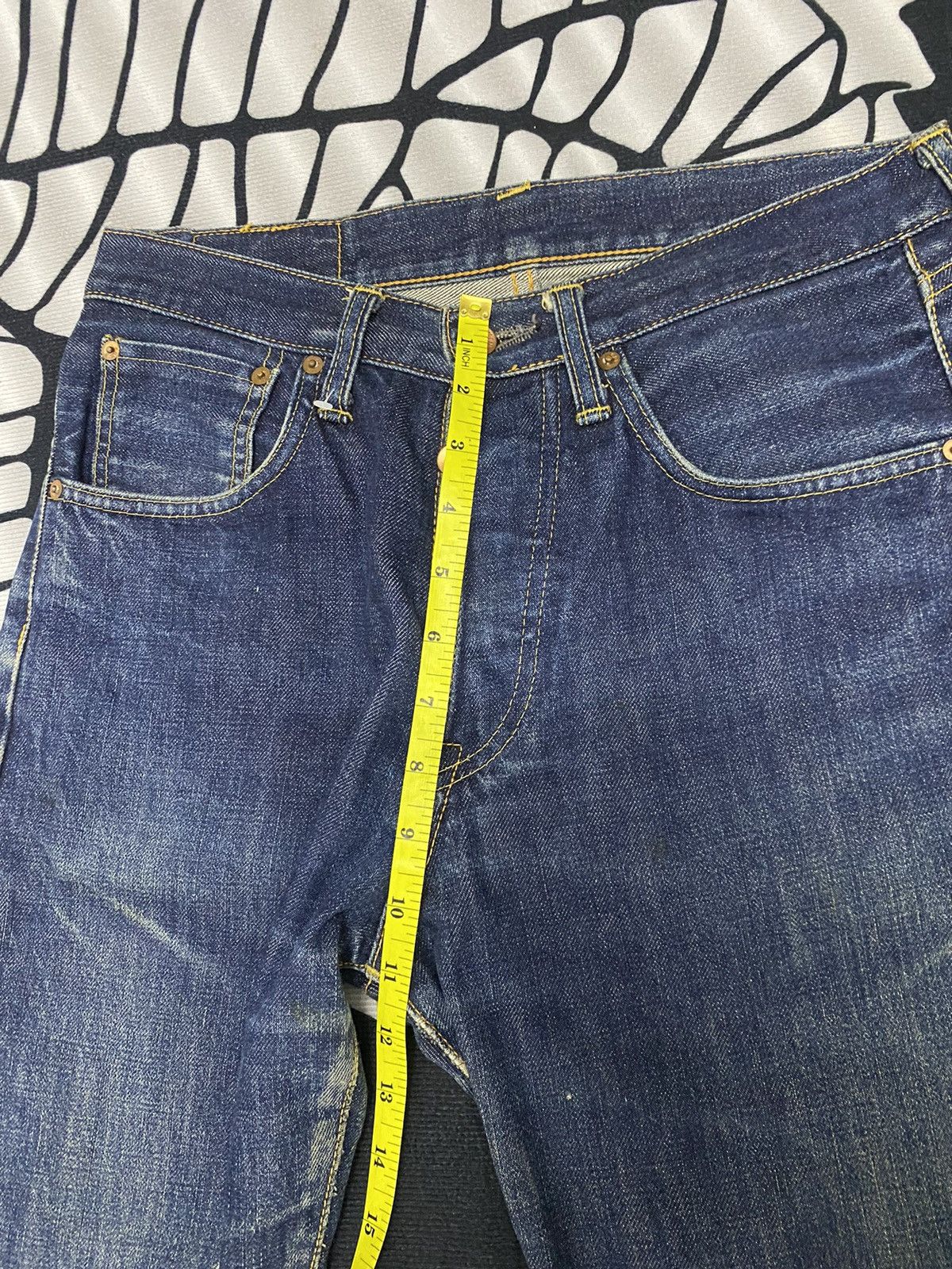 Edwin Edwin Selvedge Denim Jeans Distressed Size US 29 - 20 Thumbnail