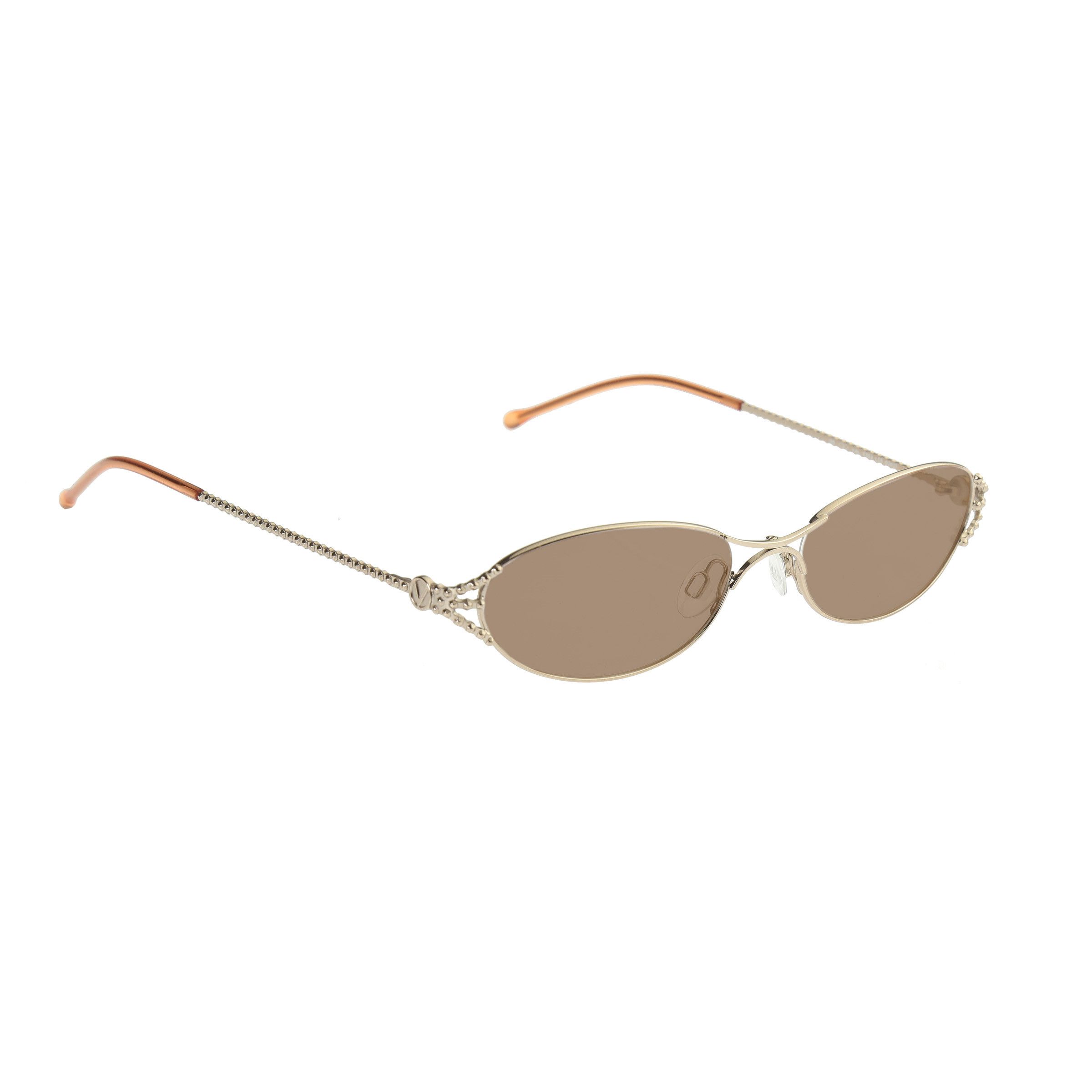 Valentino '90s Rough Frames Val 5353 Sunglasses Brown