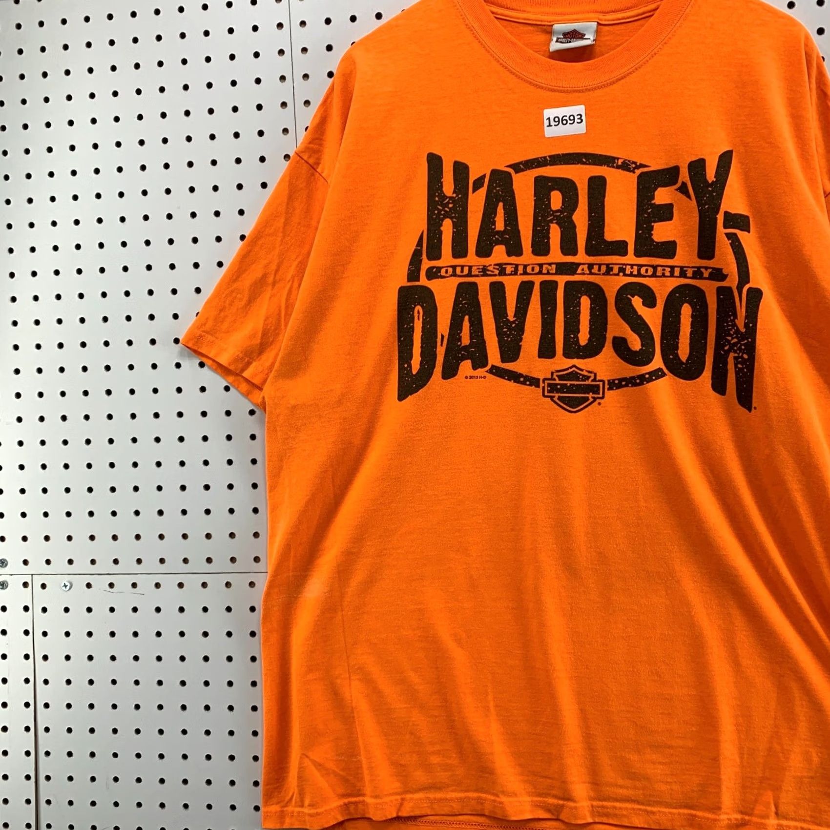 Harley Davidson Harley Davidson Motorcycle Shirt Orange Mens 2XL Kersting's Museum XXL Size US XXL / EU 58 / 5 - 4 Thumbnail