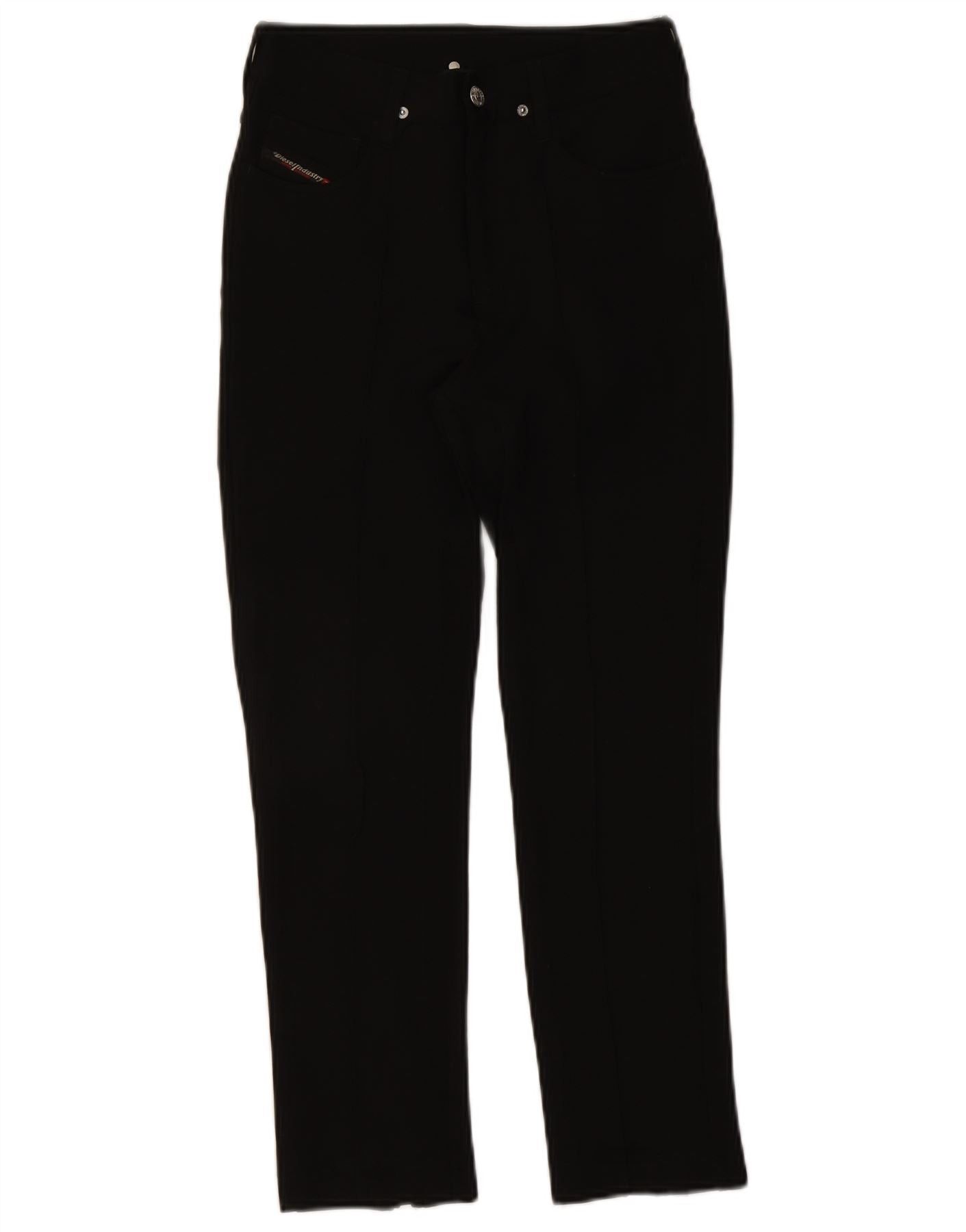 Diesel Womens Slim Casual Trousers W27 L25 Black Viscose Size 42" / US 20 - 1 Thumbnail