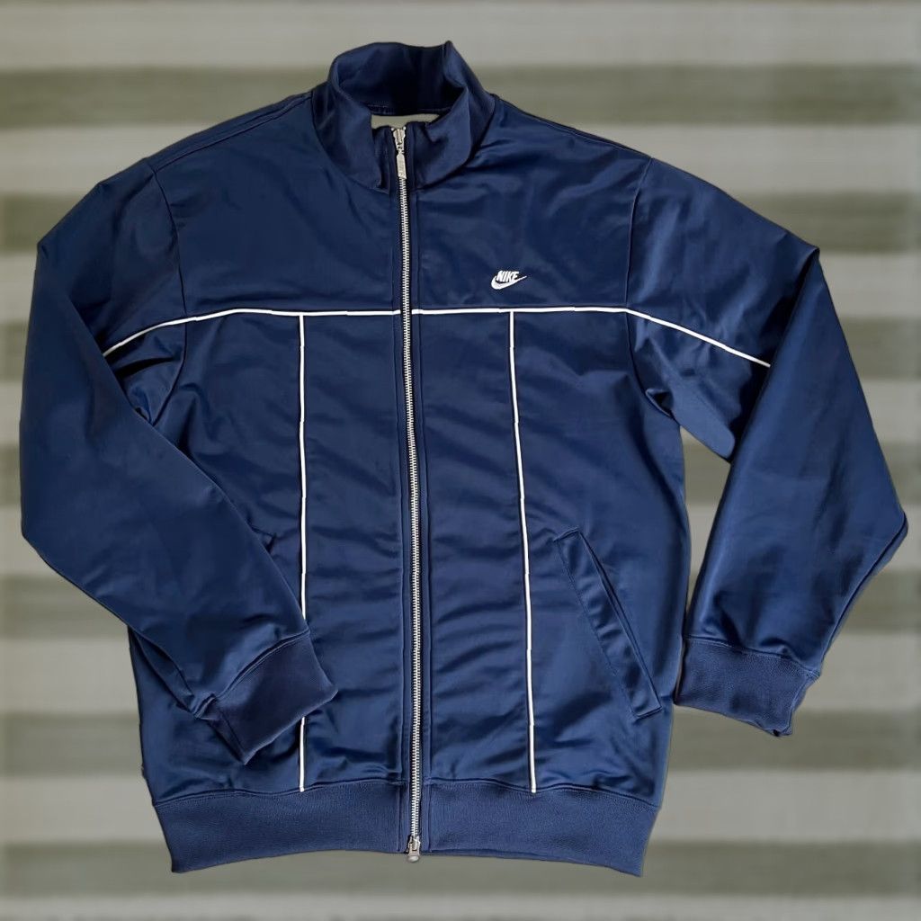 Nike Nike Track Jacket Men’s Vintage Navy Full Zip Sz S Embroidered Logo 90s Classic Pockets Size US S / EU 44-46 / 1 - 1 Thumbnail