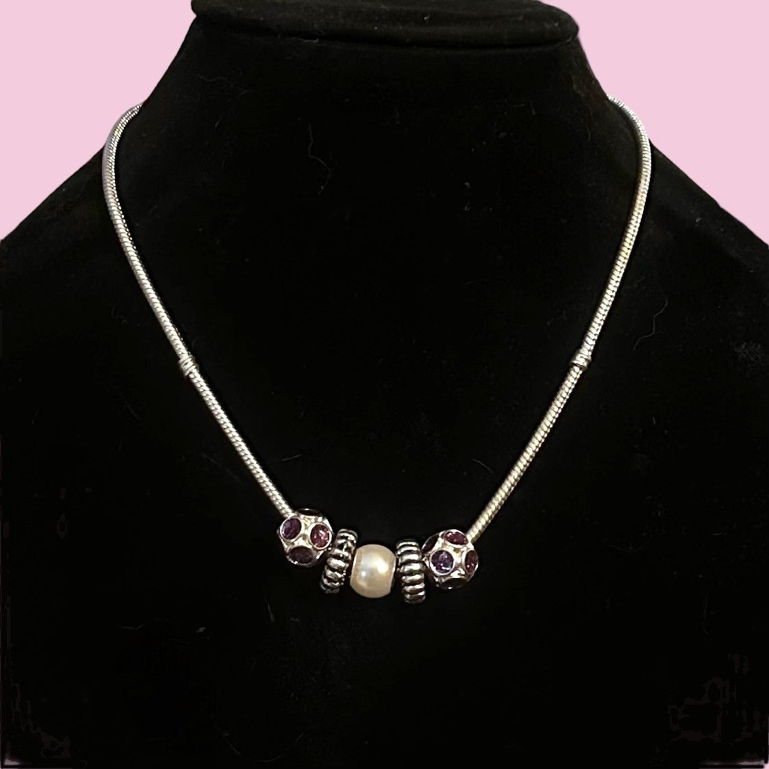 Other Silver tone sliding charm necklace Size ONE SIZE - 1 Thumbnail