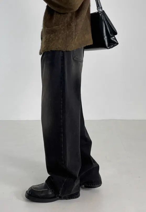 Japanese Brand Kizuki x Juri Vintage washed distressed loose wide-leg jeans Size US 32 / EU 48 - 6 Thumbnail