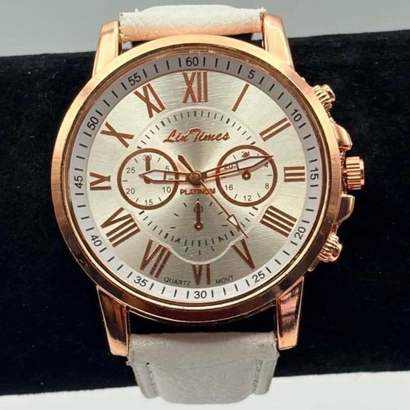 Other Rose Gold & White Lin Times Men’s Watch Size ONE SIZE - 2 Thumbnail