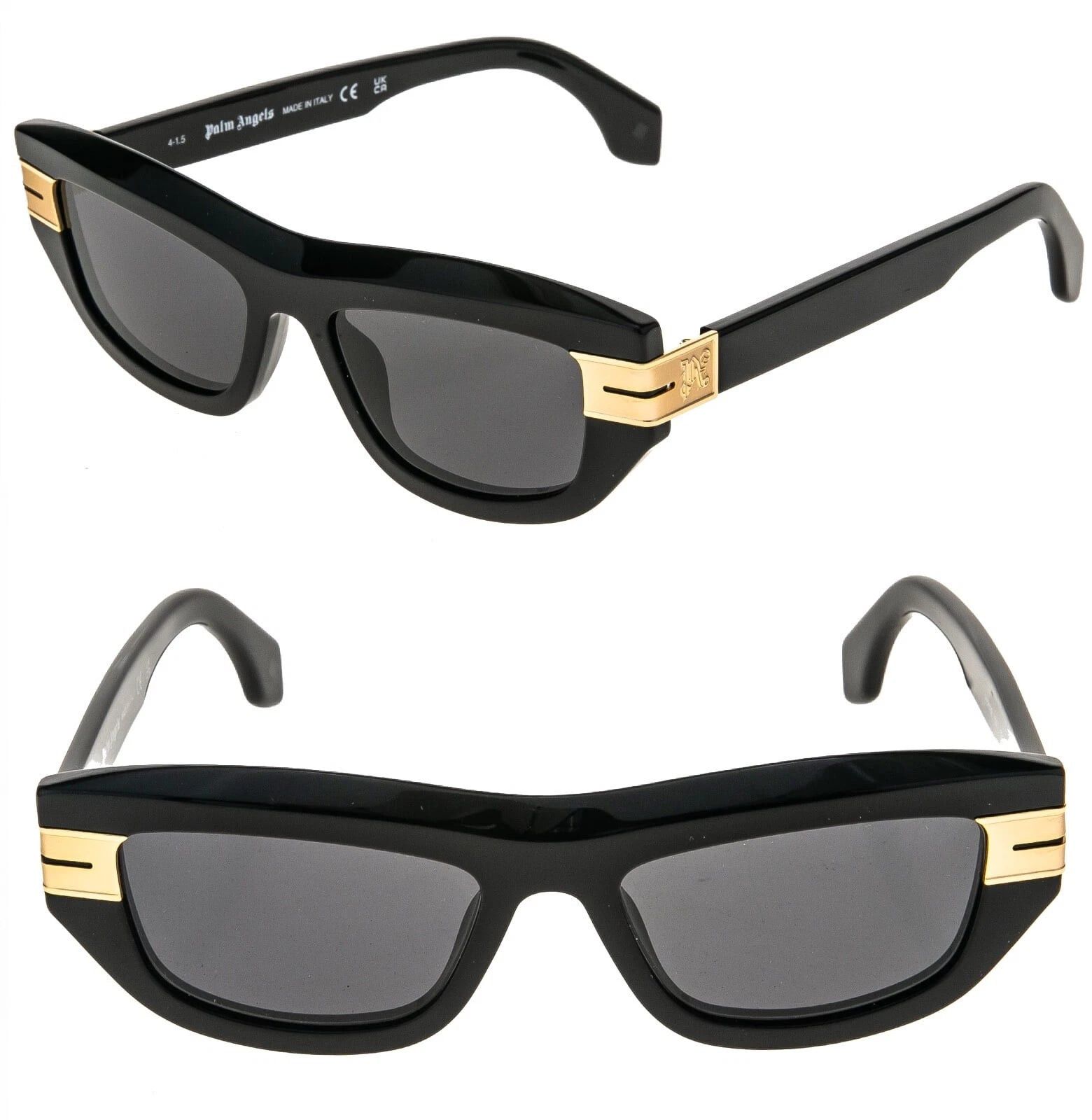 Palm Angels PALM ANGELS PERI10E 10E CLAIRE Black Geometric Sunglass Size ONE SIZE - 1 Thumbnail