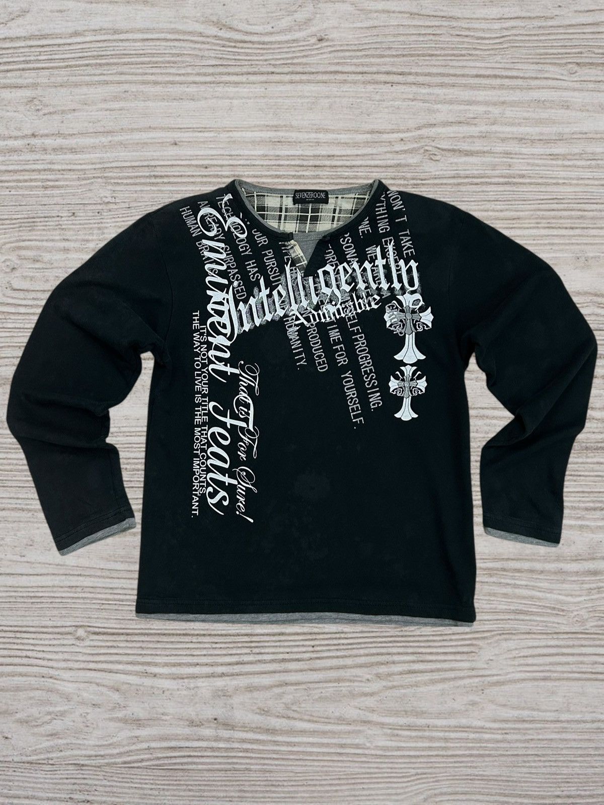 Japanese Brand Hysteric Glamour Sevenzeroone Japan Intelligence Artwork Size US S / EU 44-46 / 1 - 1 Thumbnail