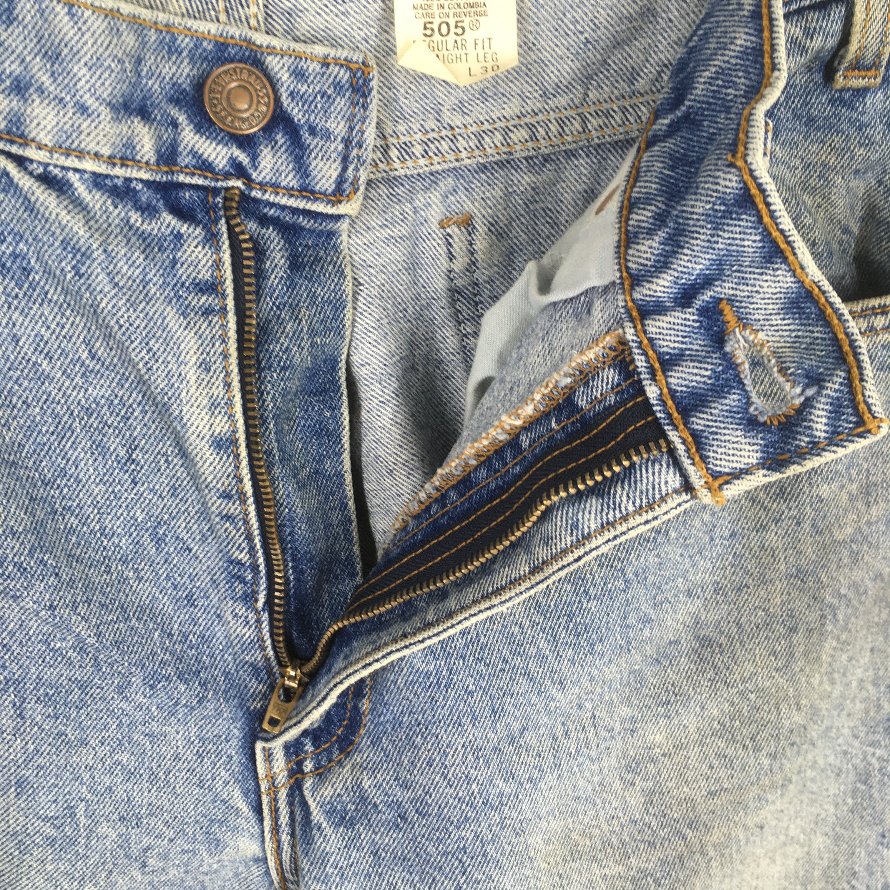 Levi's Size 30x29 Vintage Levi's 505 Stonewashed Blue Jeans Size US 30 / EU 46 - 6 Thumbnail
