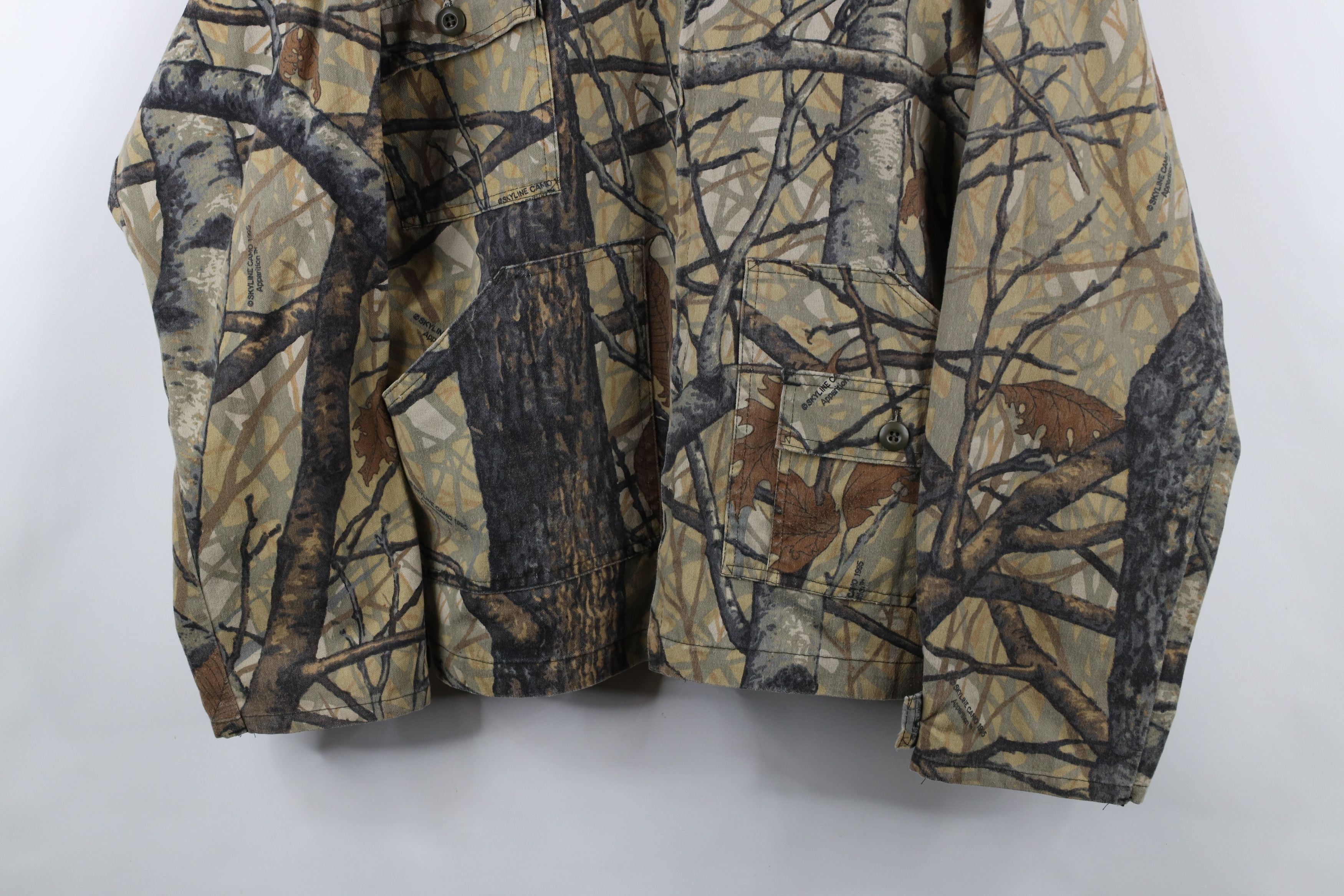 Vintage Vintage 90s Streetwear Skyline Camouflage Apparition Jacket Size US XL / EU 56 / 4 - 3 Thumbnail