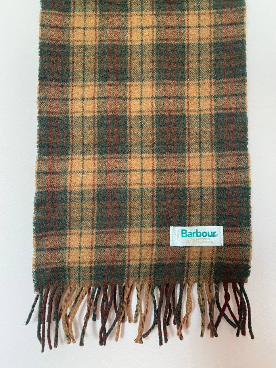 Barbour Vintage Barbour Scarf 90s Street Wear Y2K Casual Kanye Style Size ONE SIZE - 4 Thumbnail