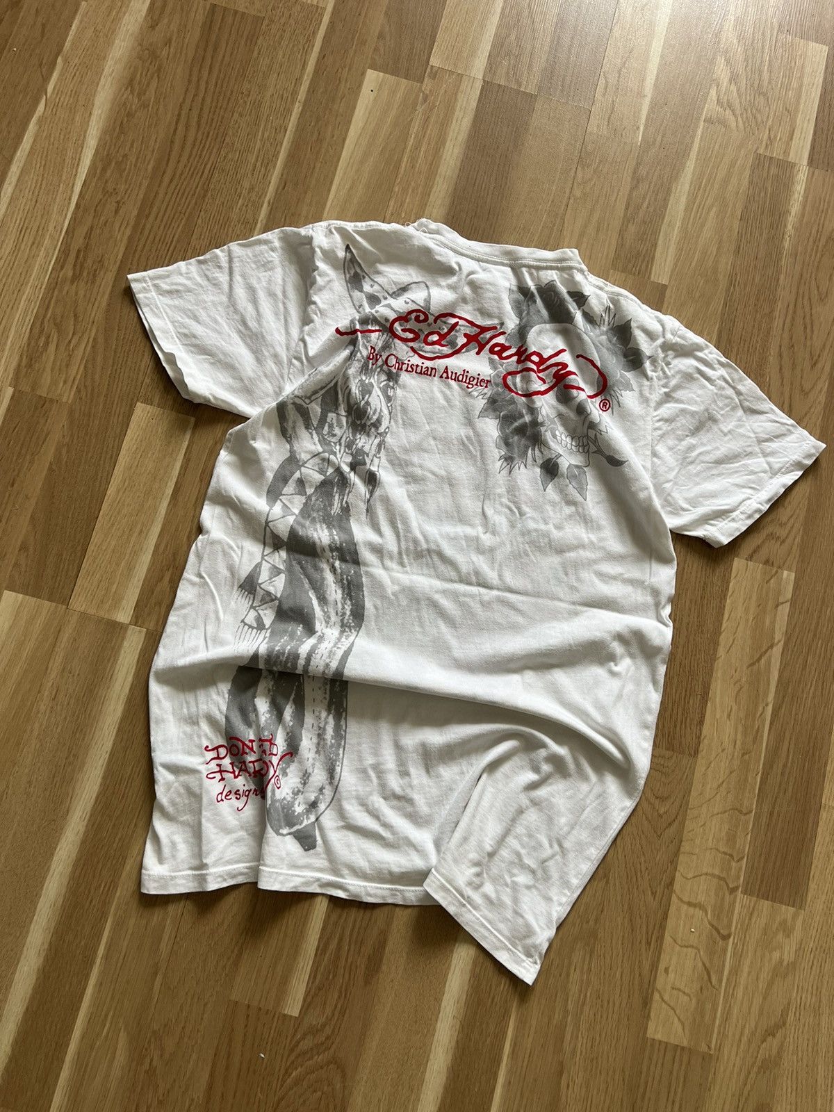 Ed Hardy Ed hardy vintage t shirt skull avant garde punk 90s Size US L / EU 52-54 / 3 - 7 Thumbnail