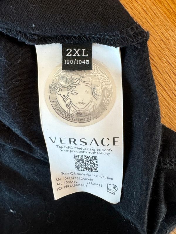 Versace Versace black long sleeve Size US XXL / EU 58 / 5 - 4 Thumbnail