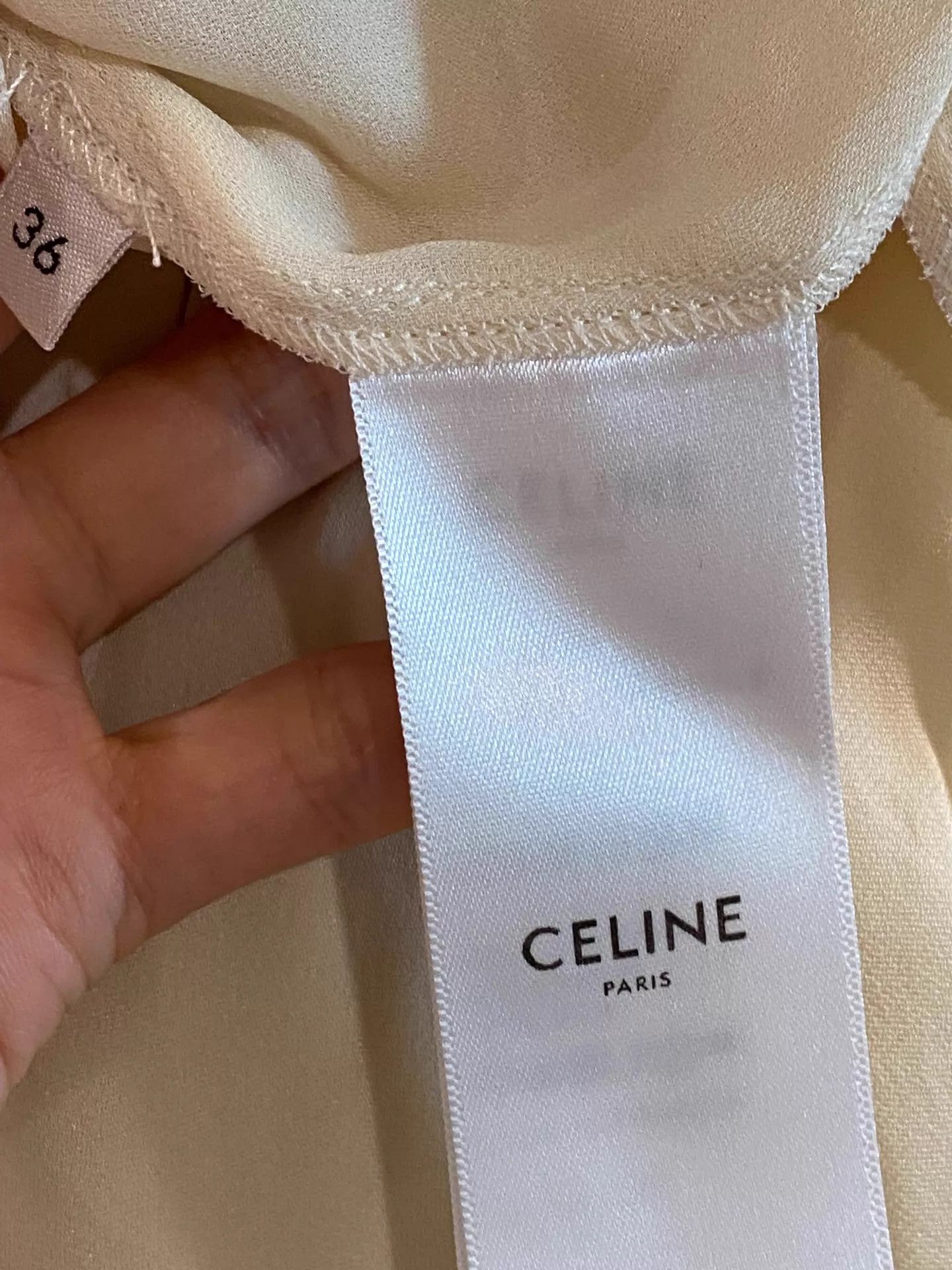 Celine CELINE Asymmetric Hem Light Dress Size 36 Elegant Size XS / US 0-2 / IT 36-38 - 4 Thumbnail