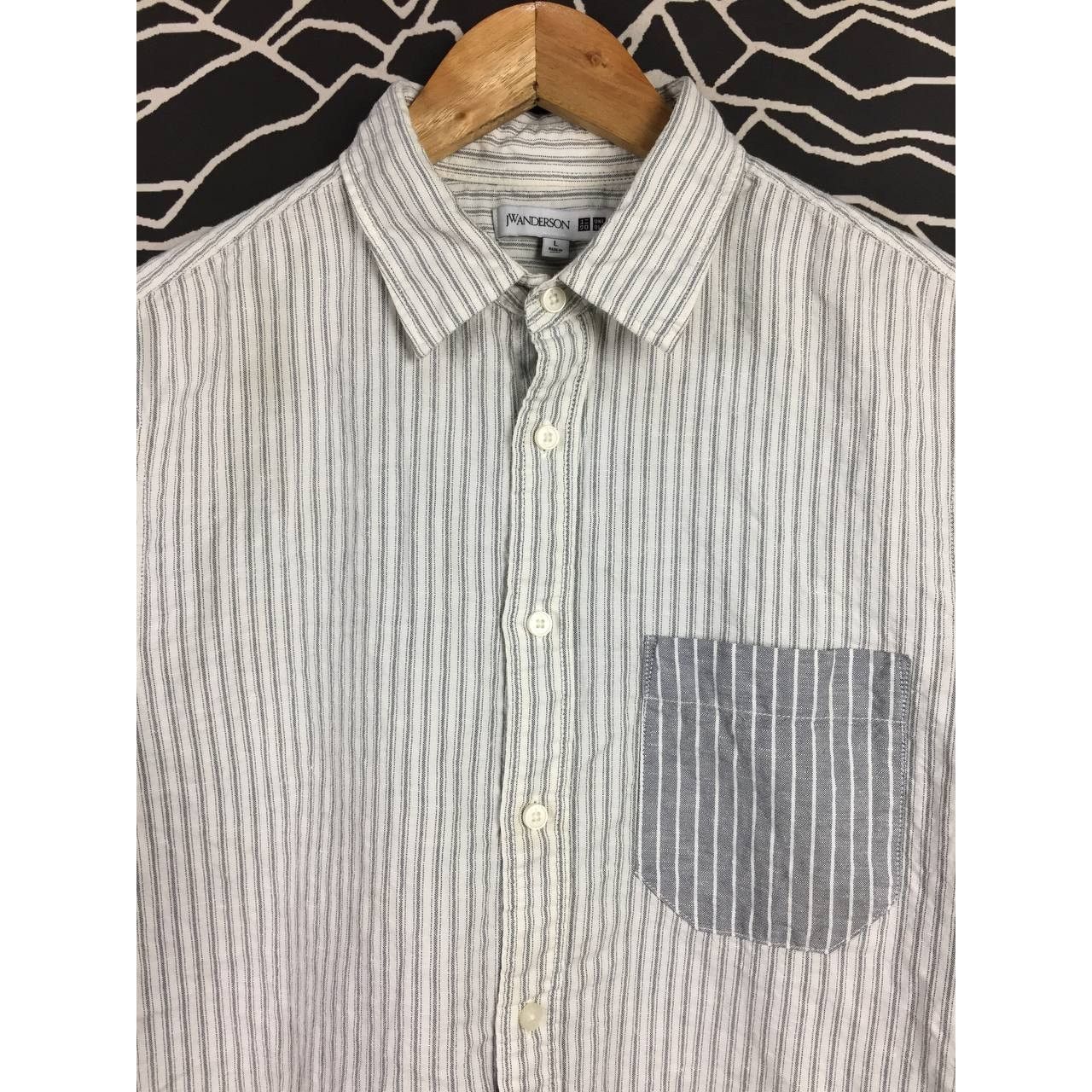 JW Anderson × Uniqlo J.W Anderson X Uniqlo Striped Linen Button Up Shirt Size US M / EU 48-50 / 2 - 3 Thumbnail