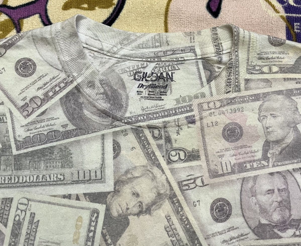 Vintage Rare Fullprint Dollar 50% Cotton 50% Polyester Shirt Size US M / EU 48-50 / 2 - 3 Thumbnail