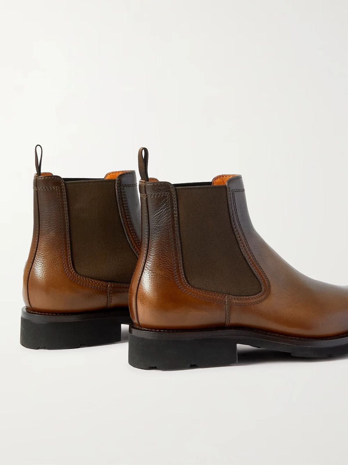 Santoni SANTONI Chelsea boots leather Brown size UK 10 / US 11 Size US 11 / EU 44 - 4 Thumbnail