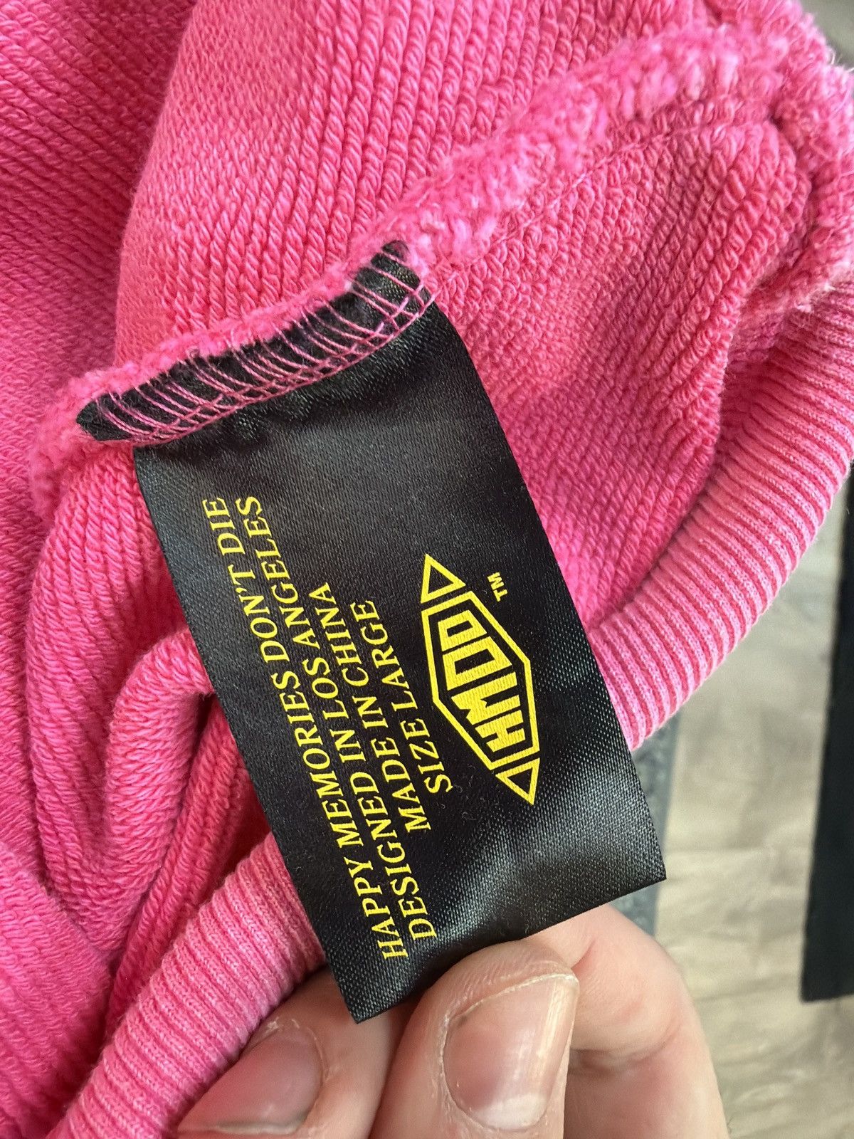 HMDD Pink Happy Memories bubblegum Hoodie Size US L / EU 52-54 / 3 - 4 Thumbnail